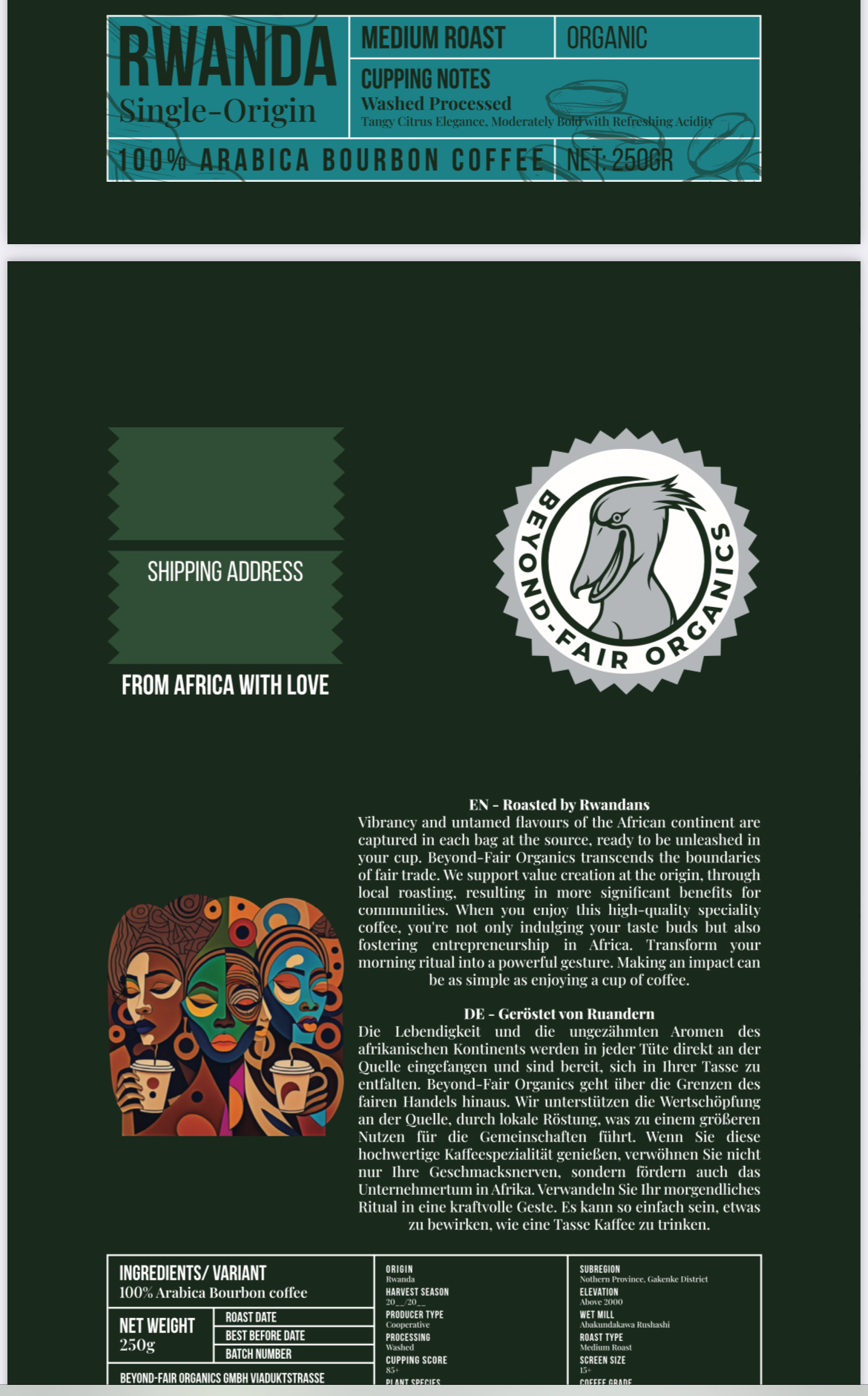 Wet-mill Washed with Medium Roast