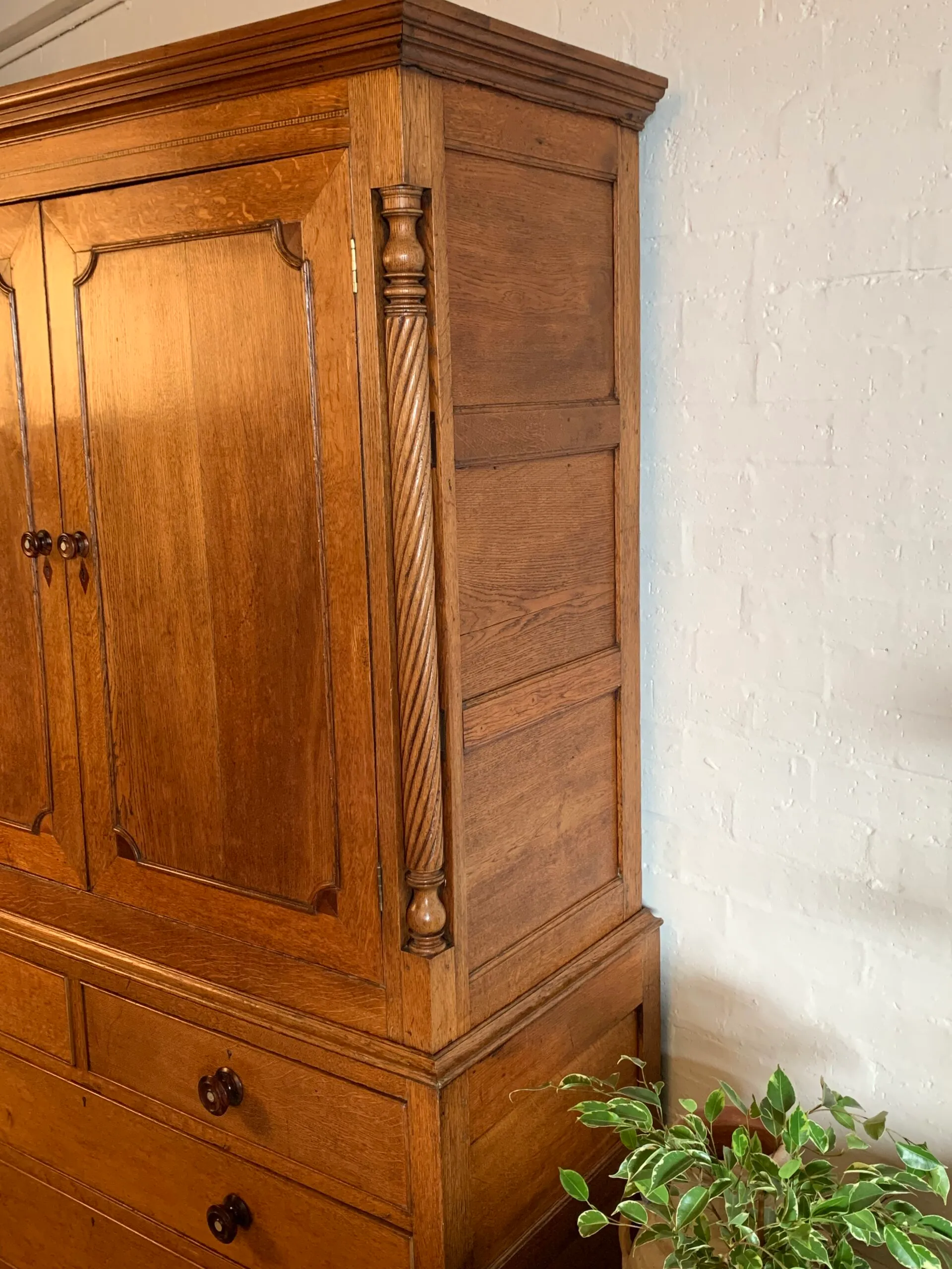 19th Century Oak Housekeepers Cupboard