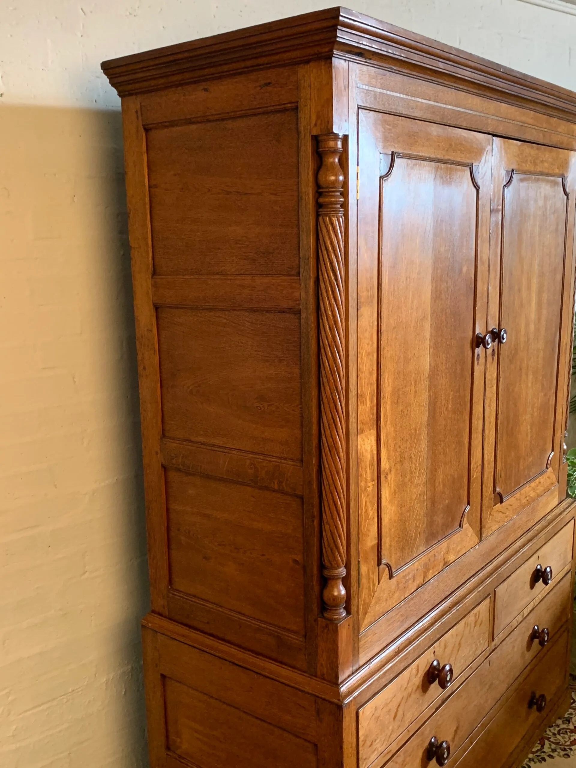 19th Century Oak Housekeepers Cupboard