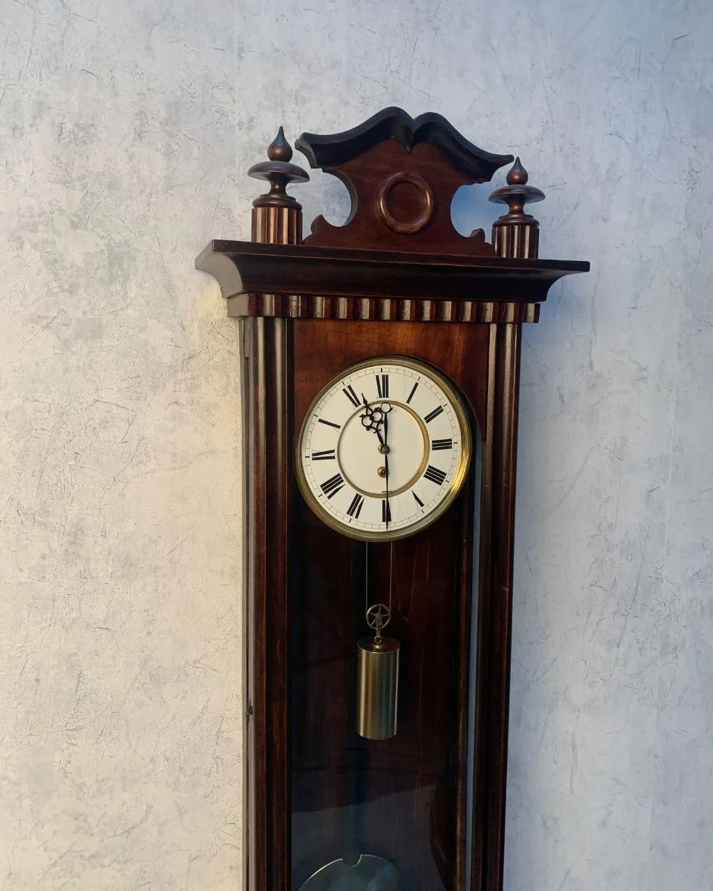 Biedermeier Vienna Regulator Wall Clock Circa 1850