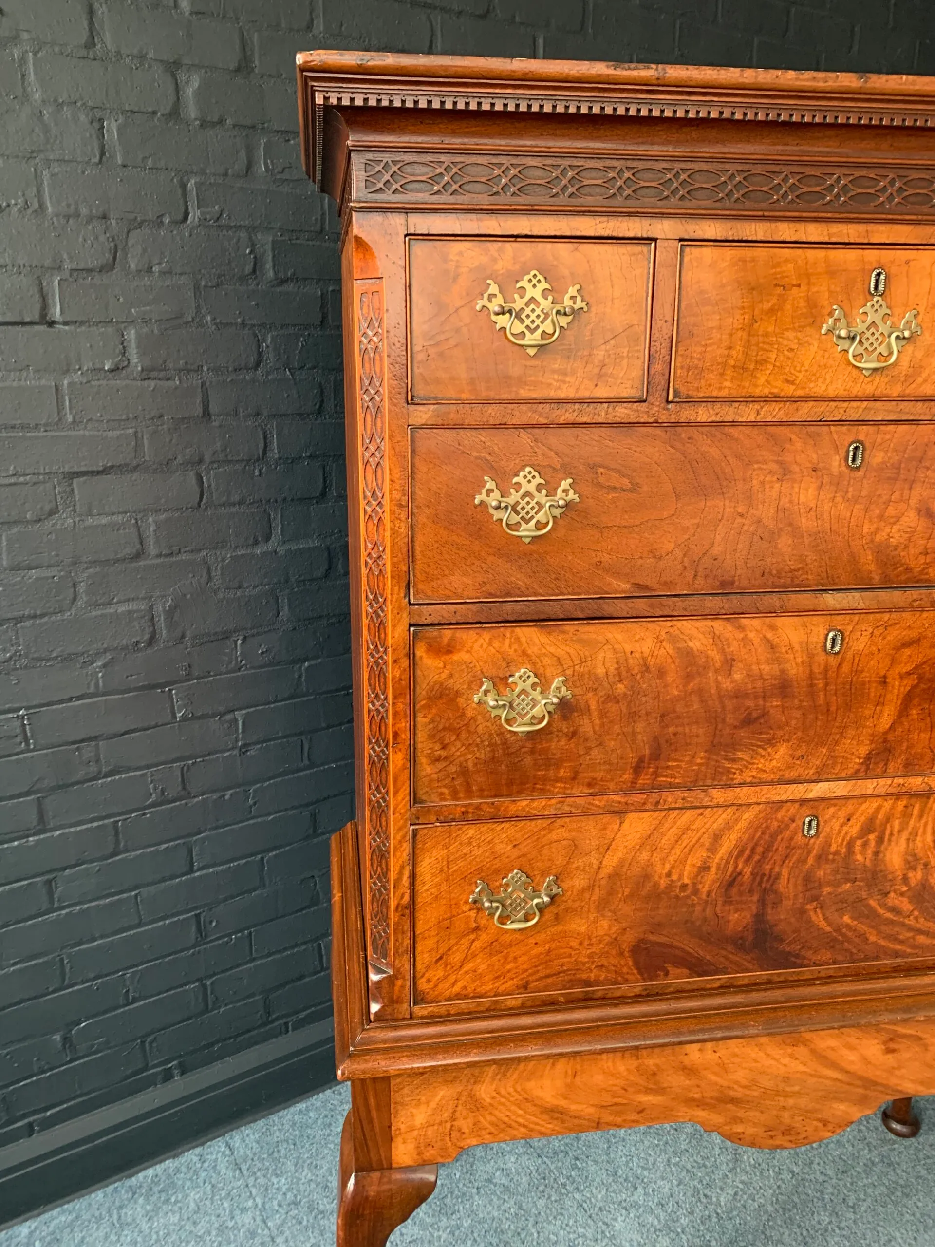 Attractive George III Chest On Stand