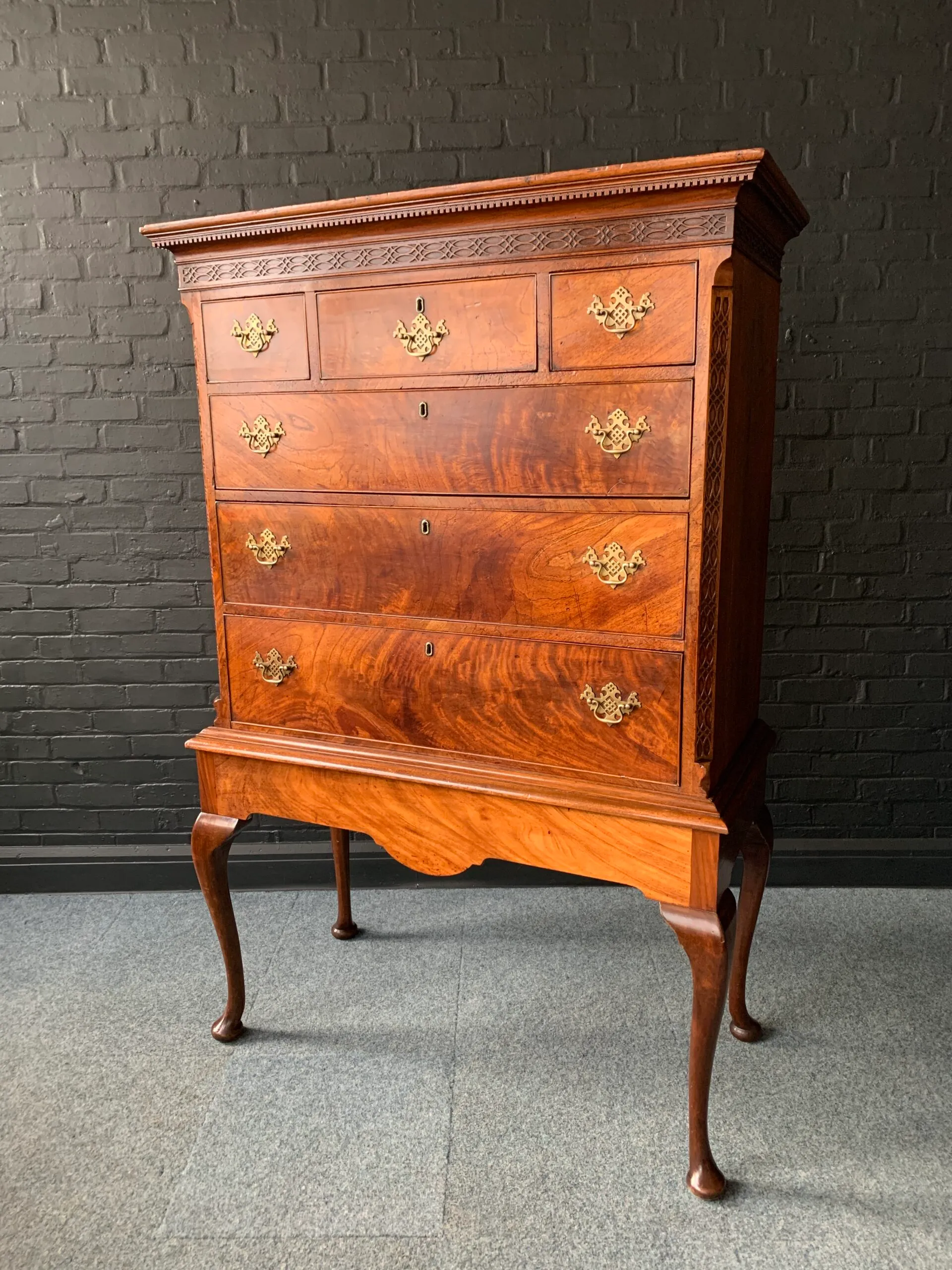 Attractive George III Chest On Stand