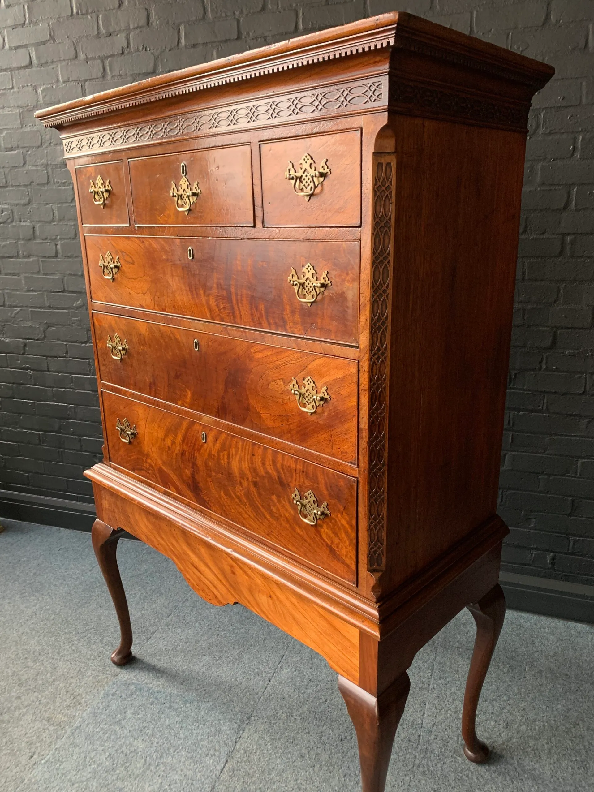 Attractive George III Chest On Stand