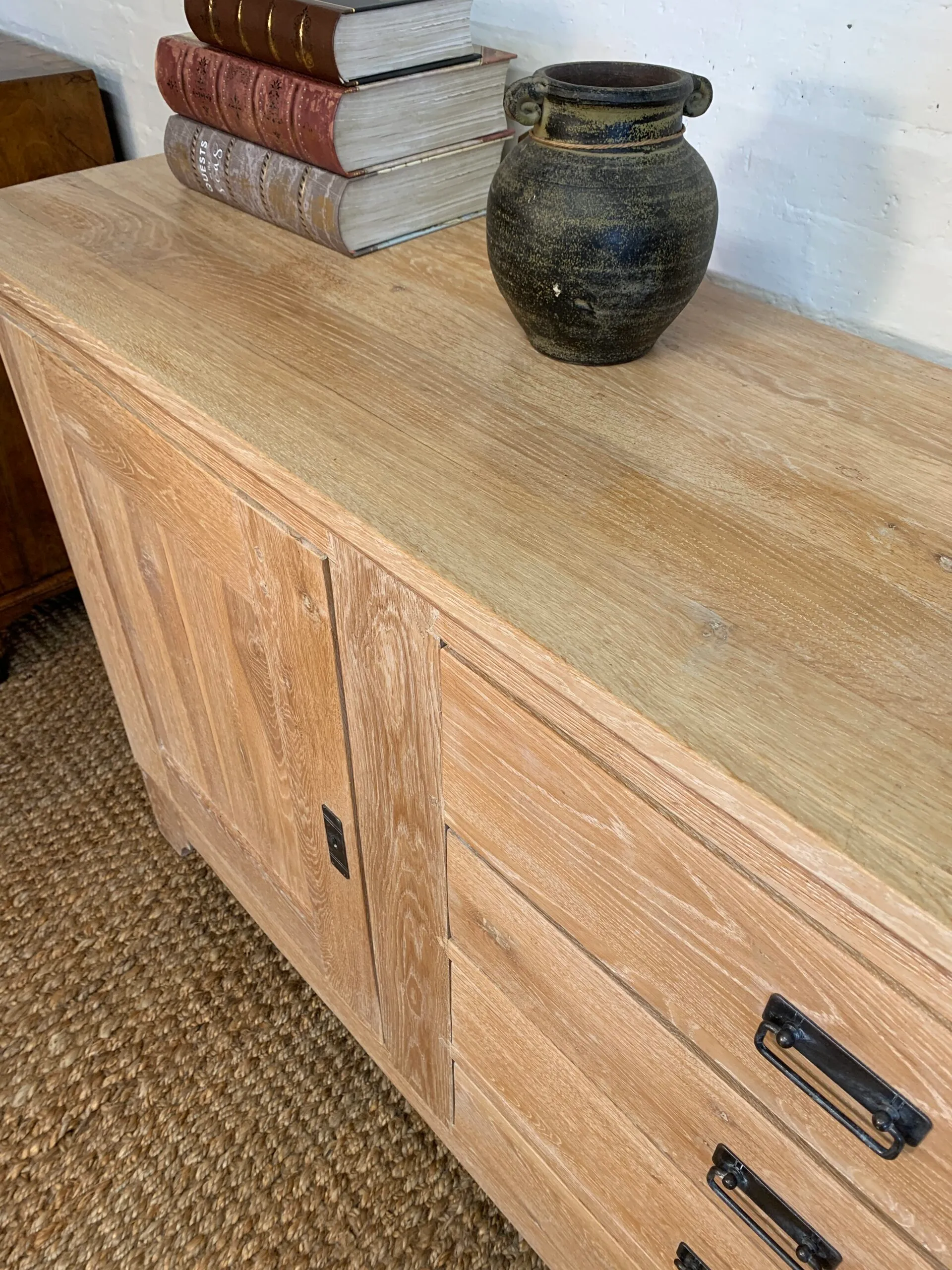 Beautiful Hand-Applied Limed Oak Sideboard