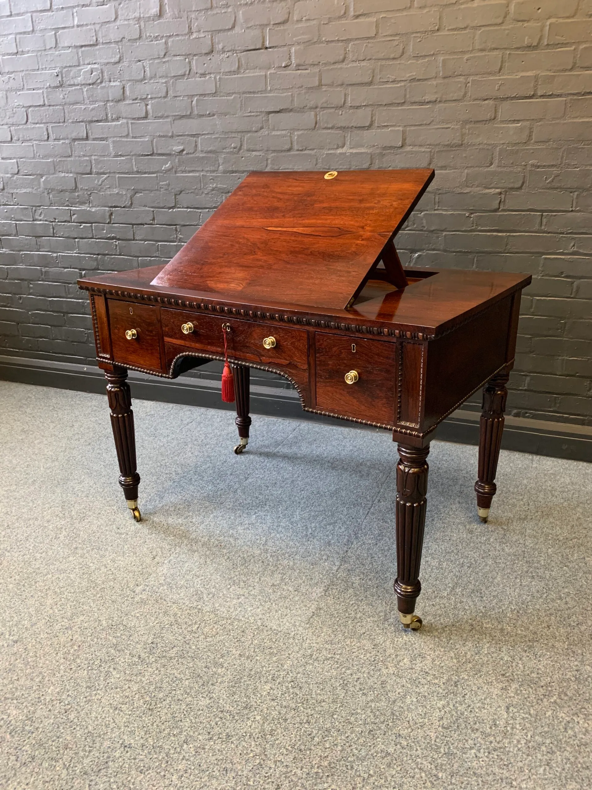 Fine Quality Regency Rosewood Desk