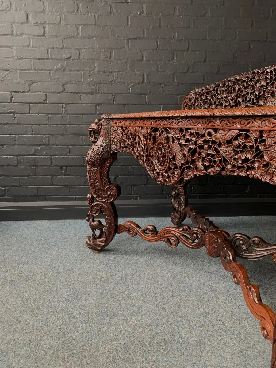 Magnificent 19th Century Anglo Indian Rosewood Console Table