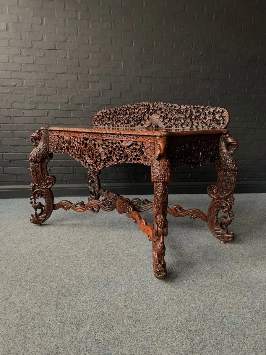 Magnificent 19th Century Anglo Indian Rosewood Console Table