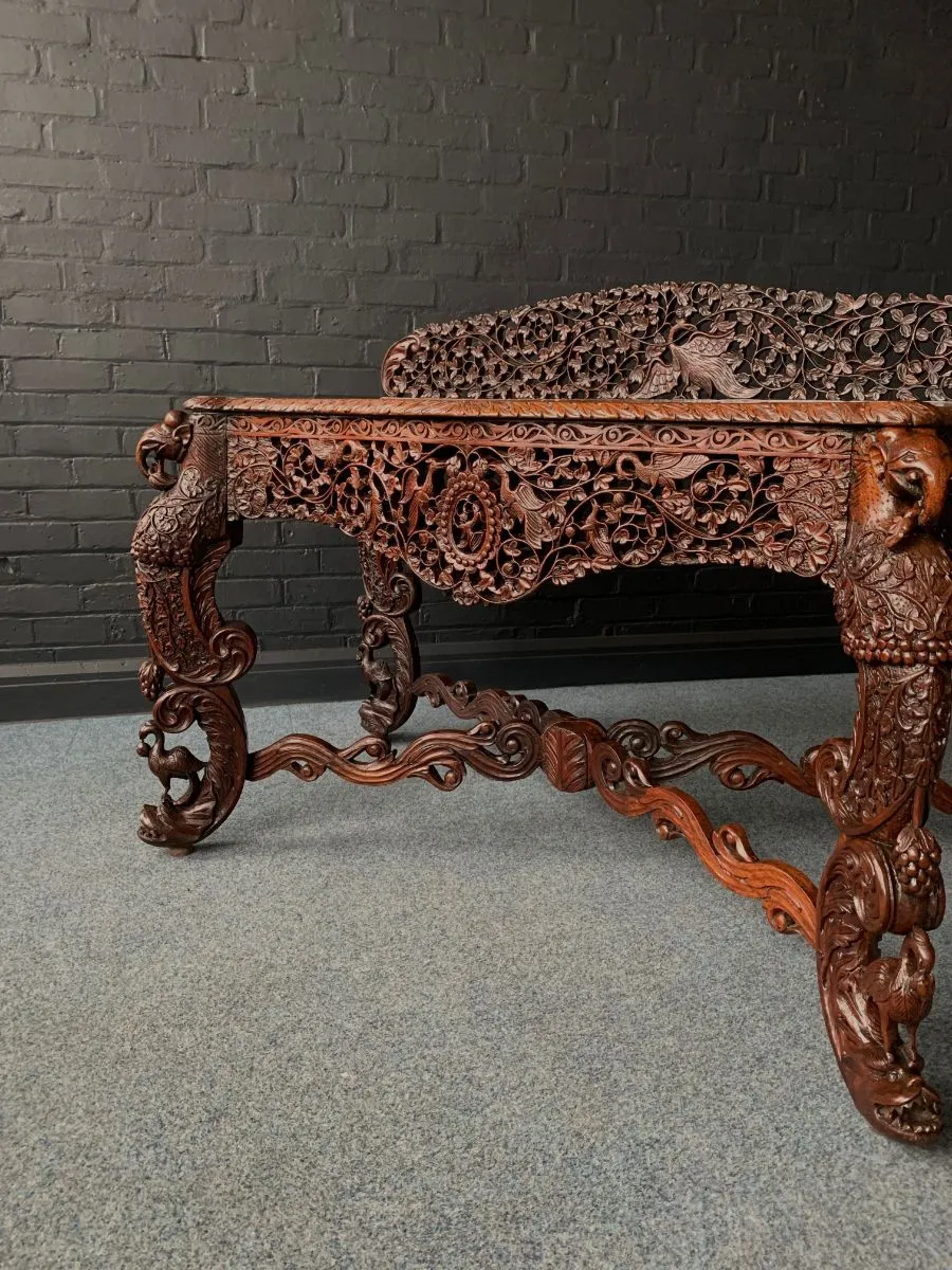 Magnificent 19th Century Anglo Indian Rosewood Console Table