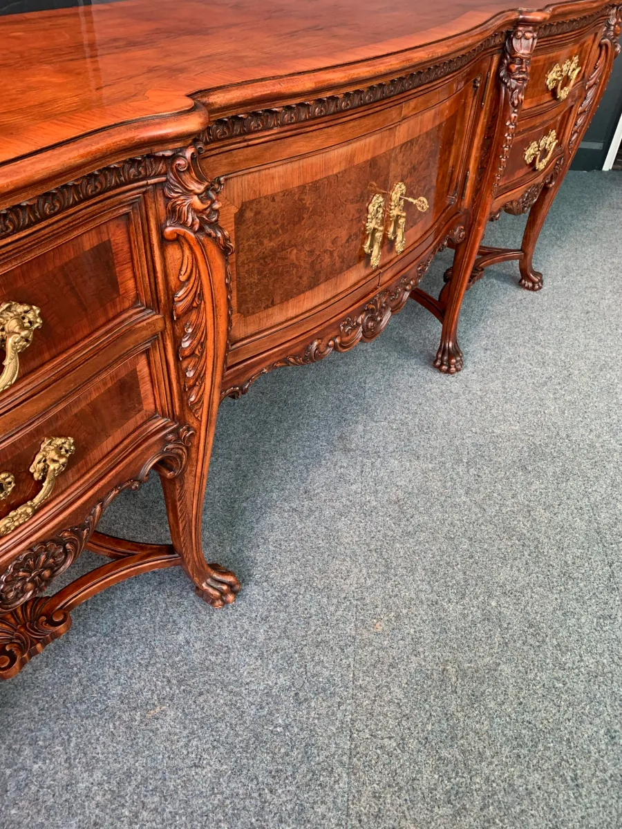 Italian Carved Walnut Sideboard