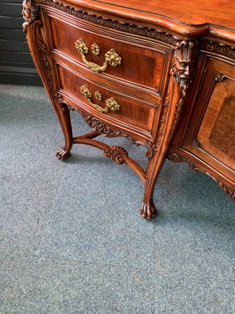 Italian Carved Walnut Sideboard