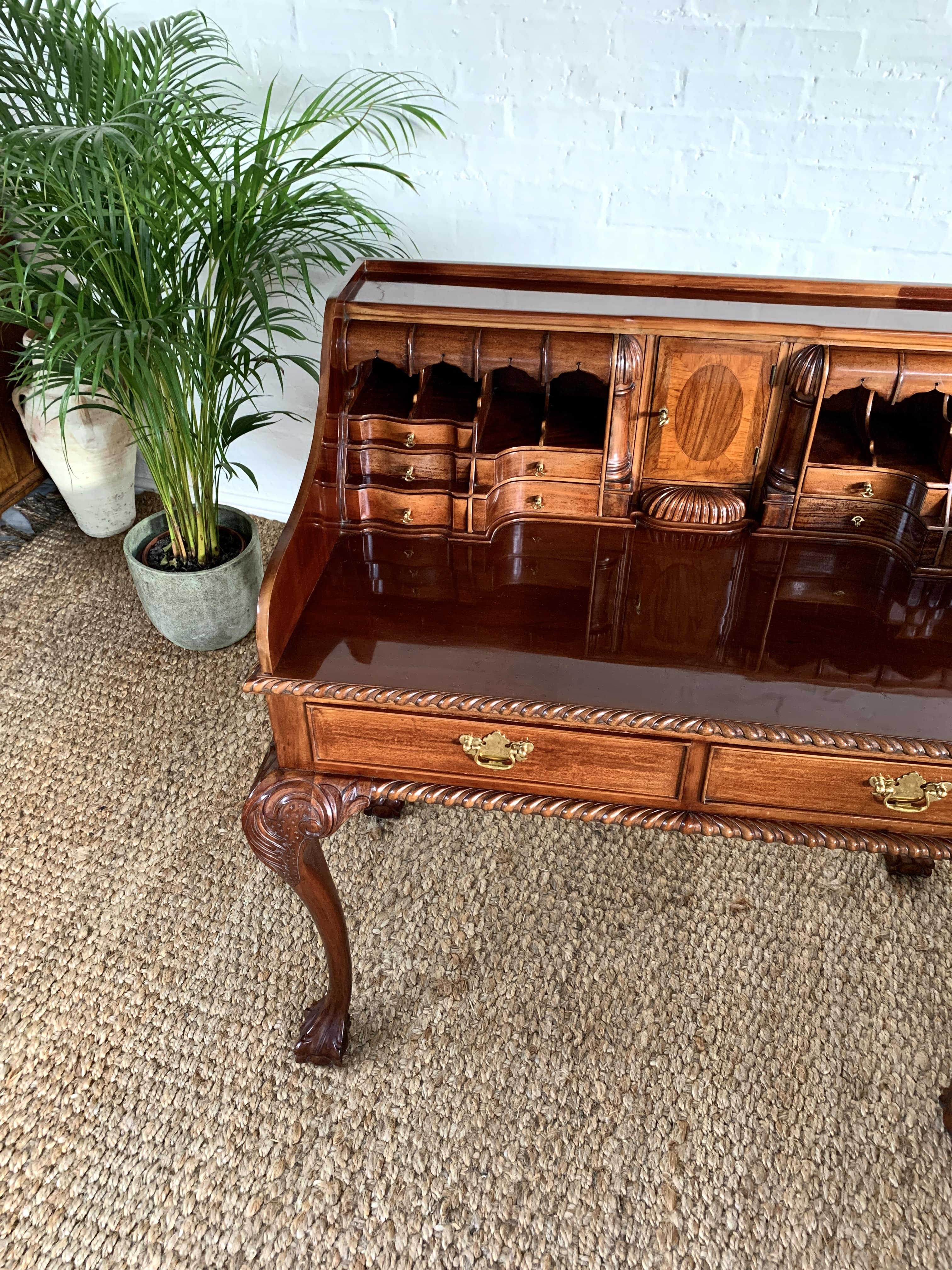 George II Style Open Bureau