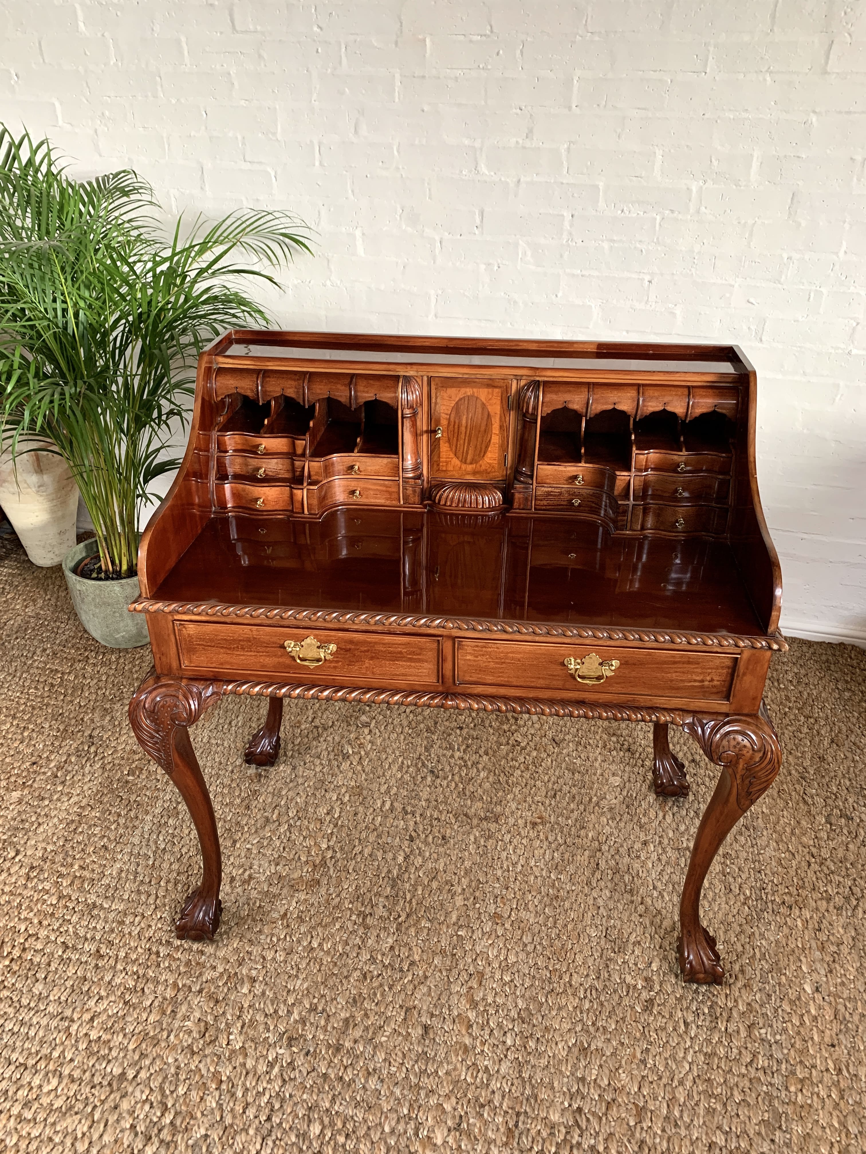 George II Style Open Bureau
