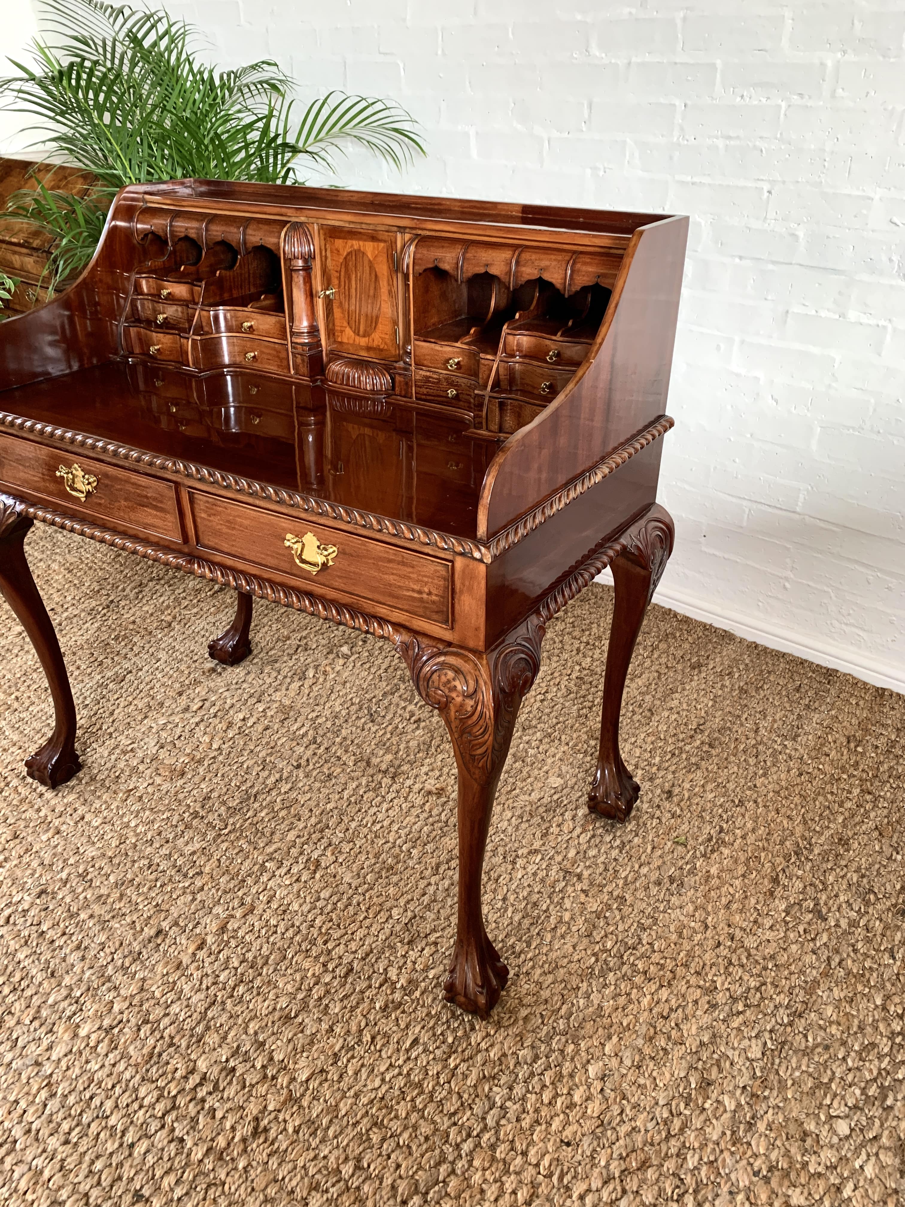George II Style Open Bureau