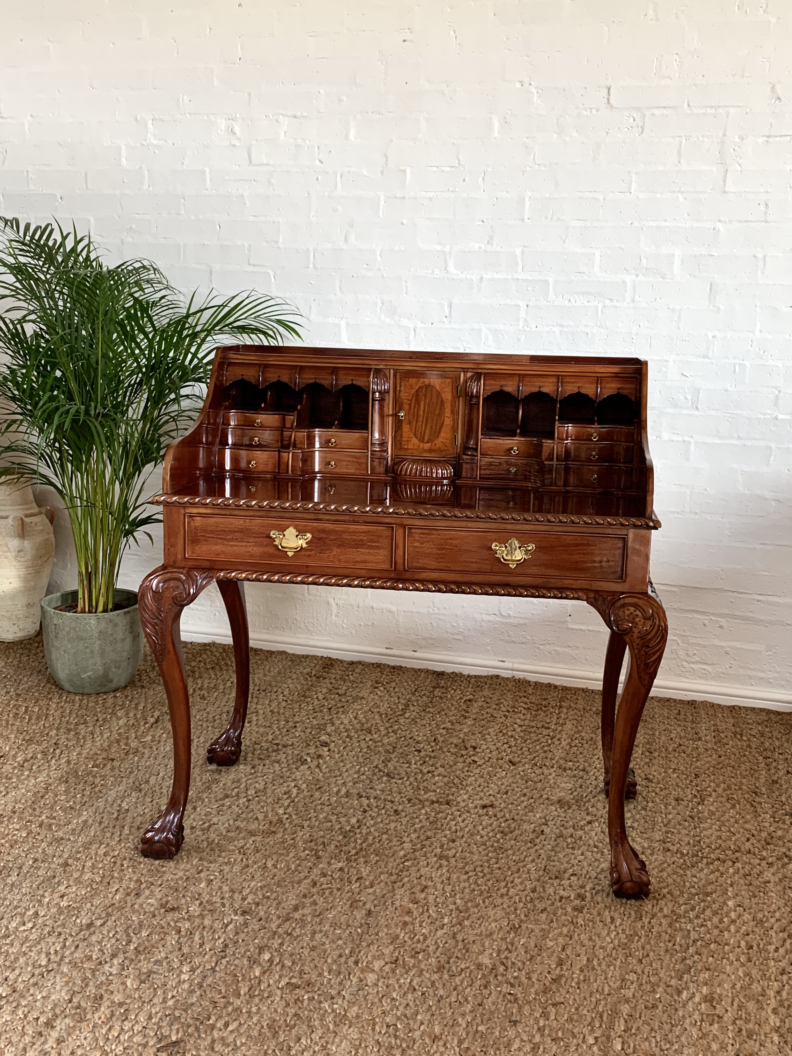 George II Style Open Bureau