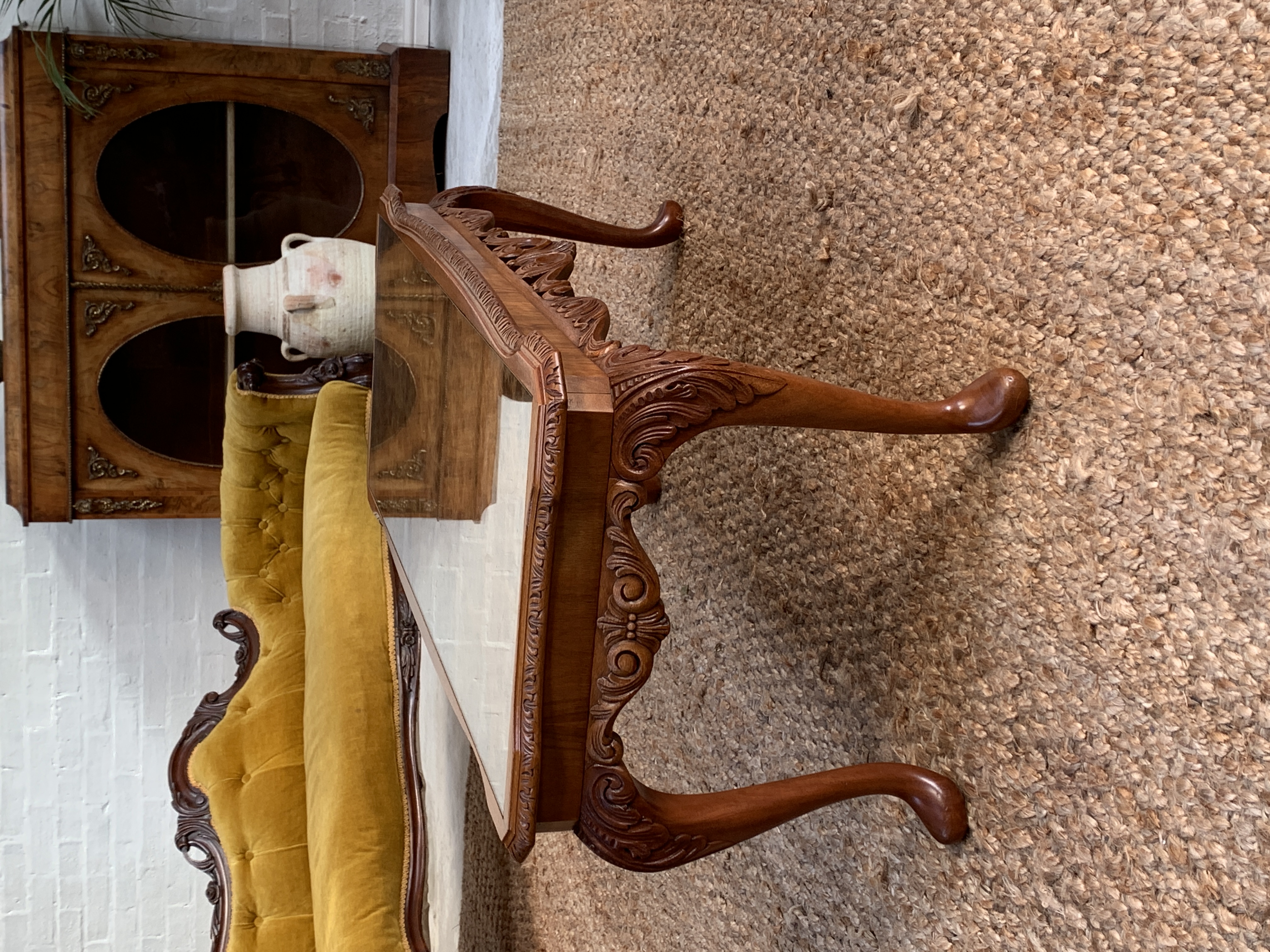 Vintage 1930's Walnut Coffee Table