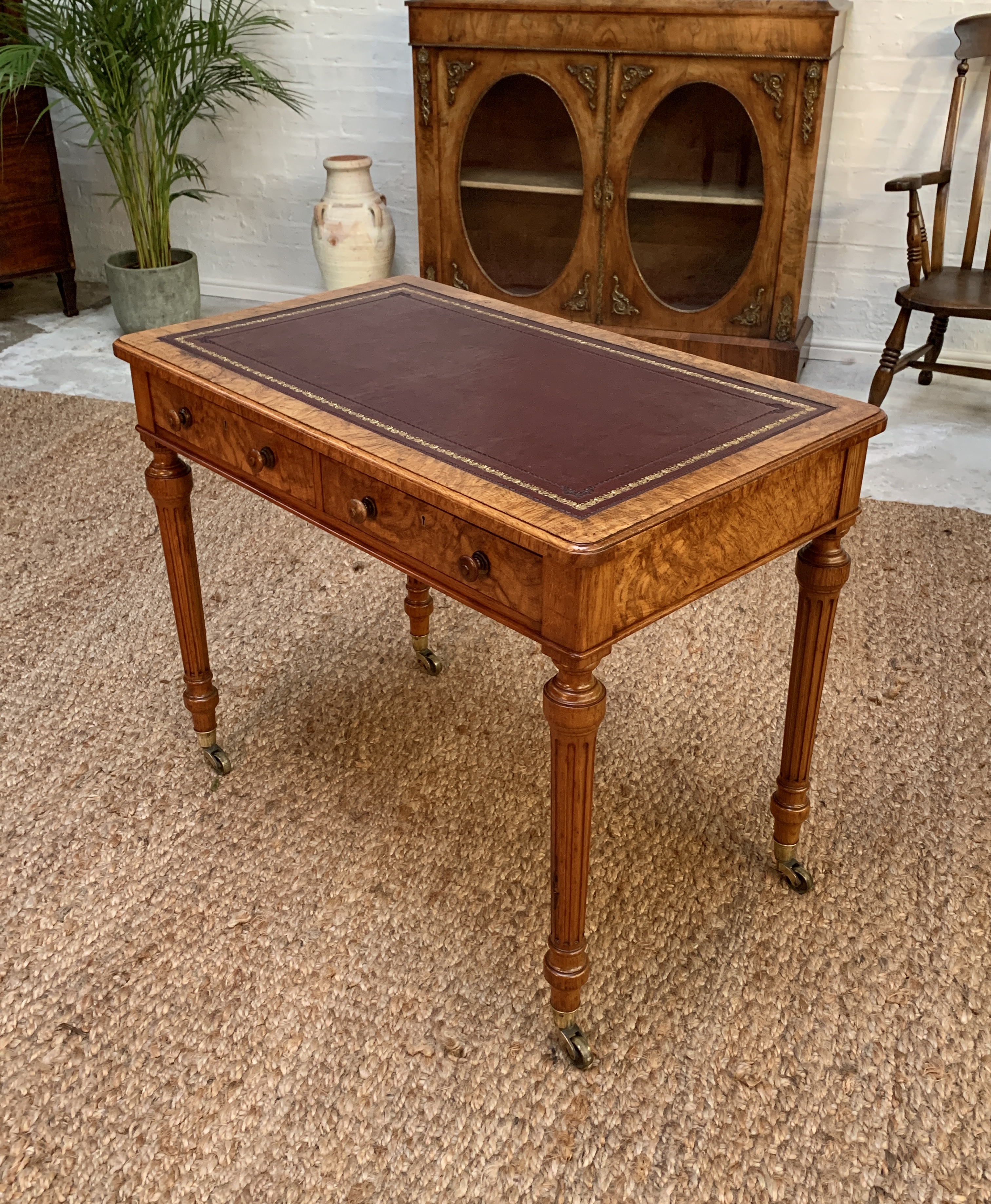 Walnut Writing Desk by Holland & Sons
