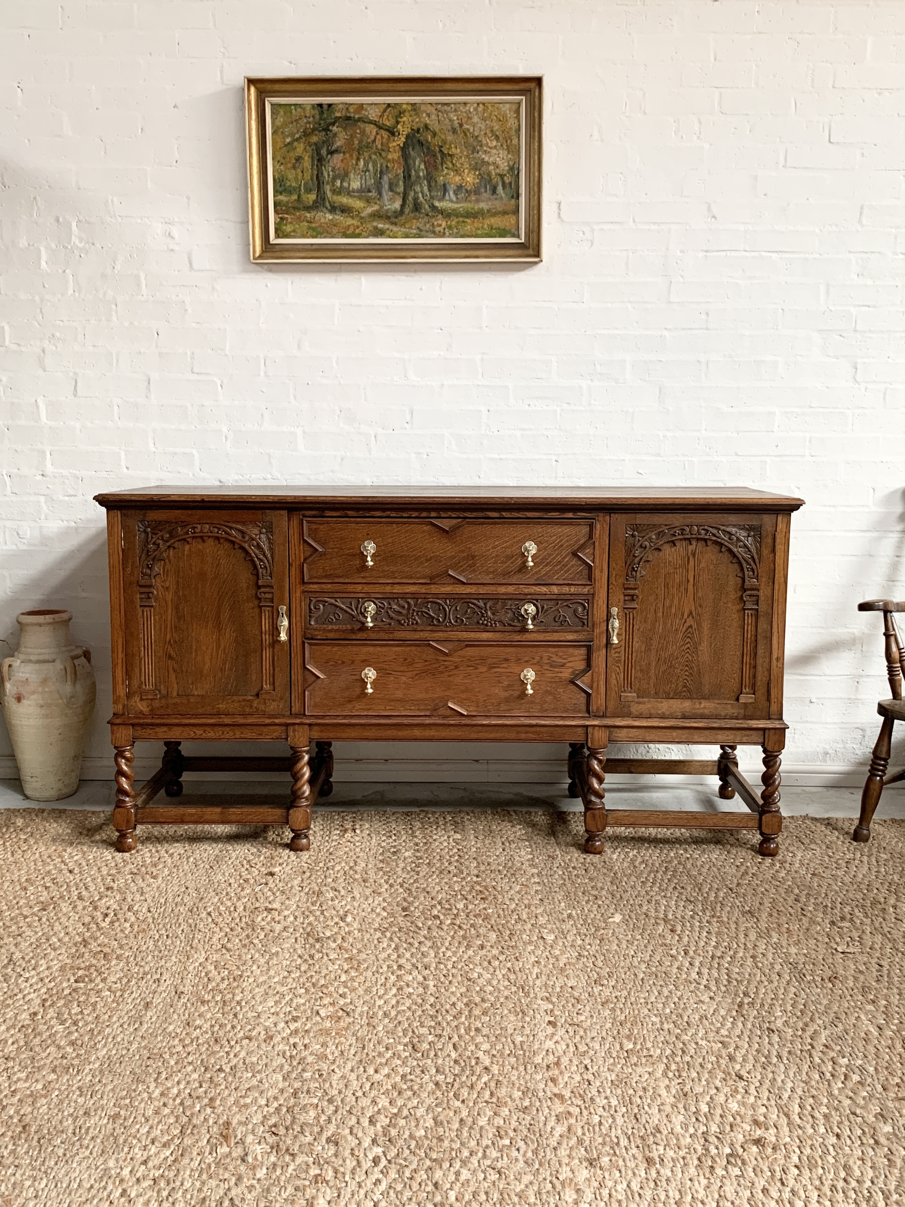 20th Century Ipswich Oak Sideboard
