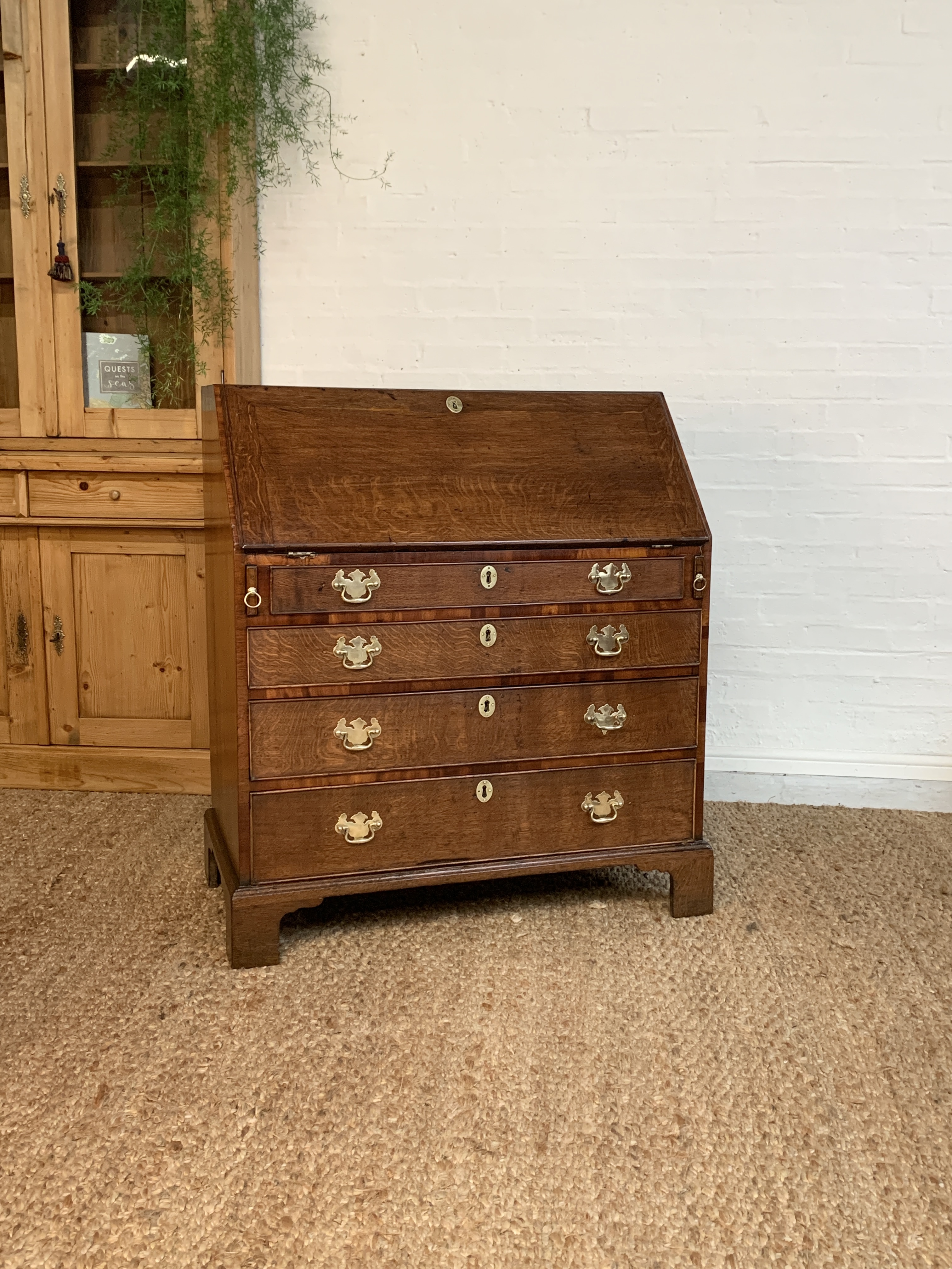 18th Century Georgian Oak Bureau Desk