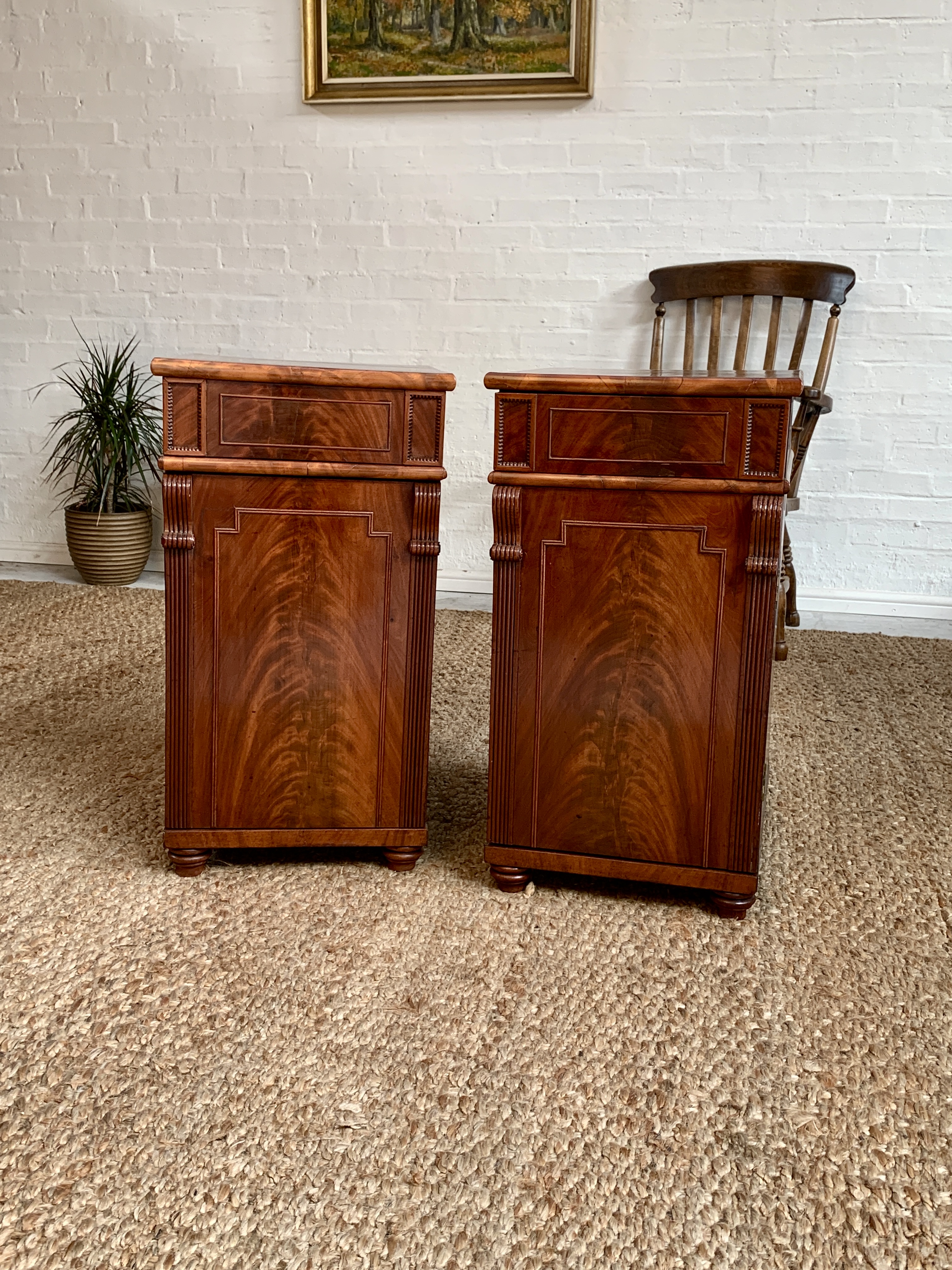 Regency Mahogany Bedside Cabinet