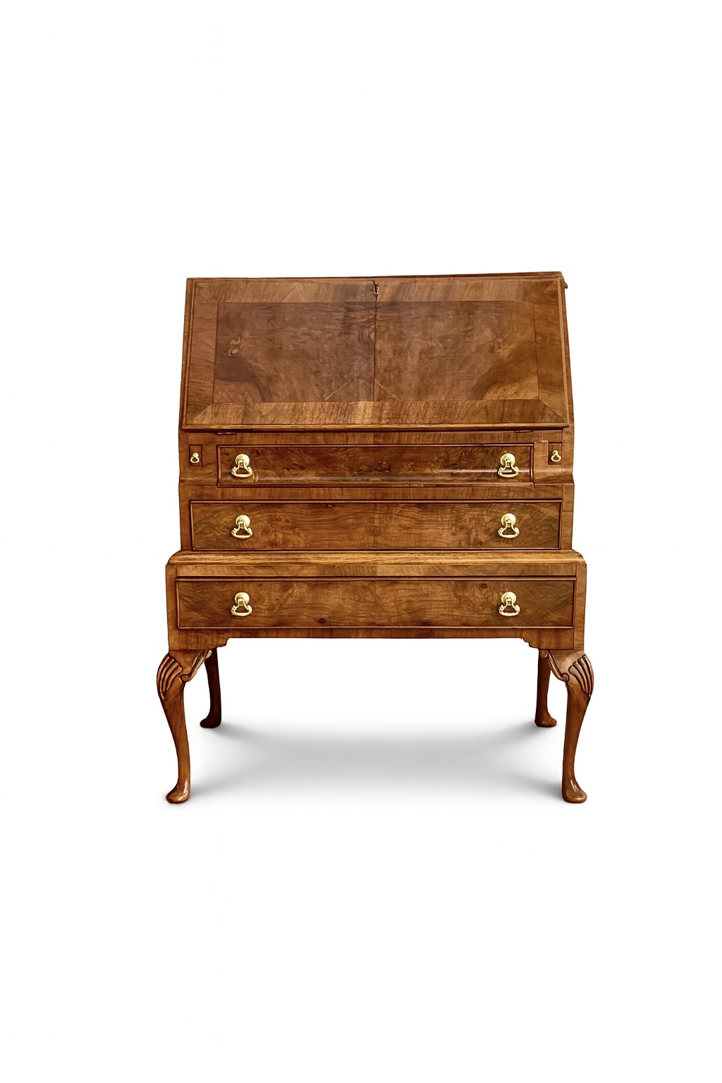 Queen Anne Style Walnut Bureau