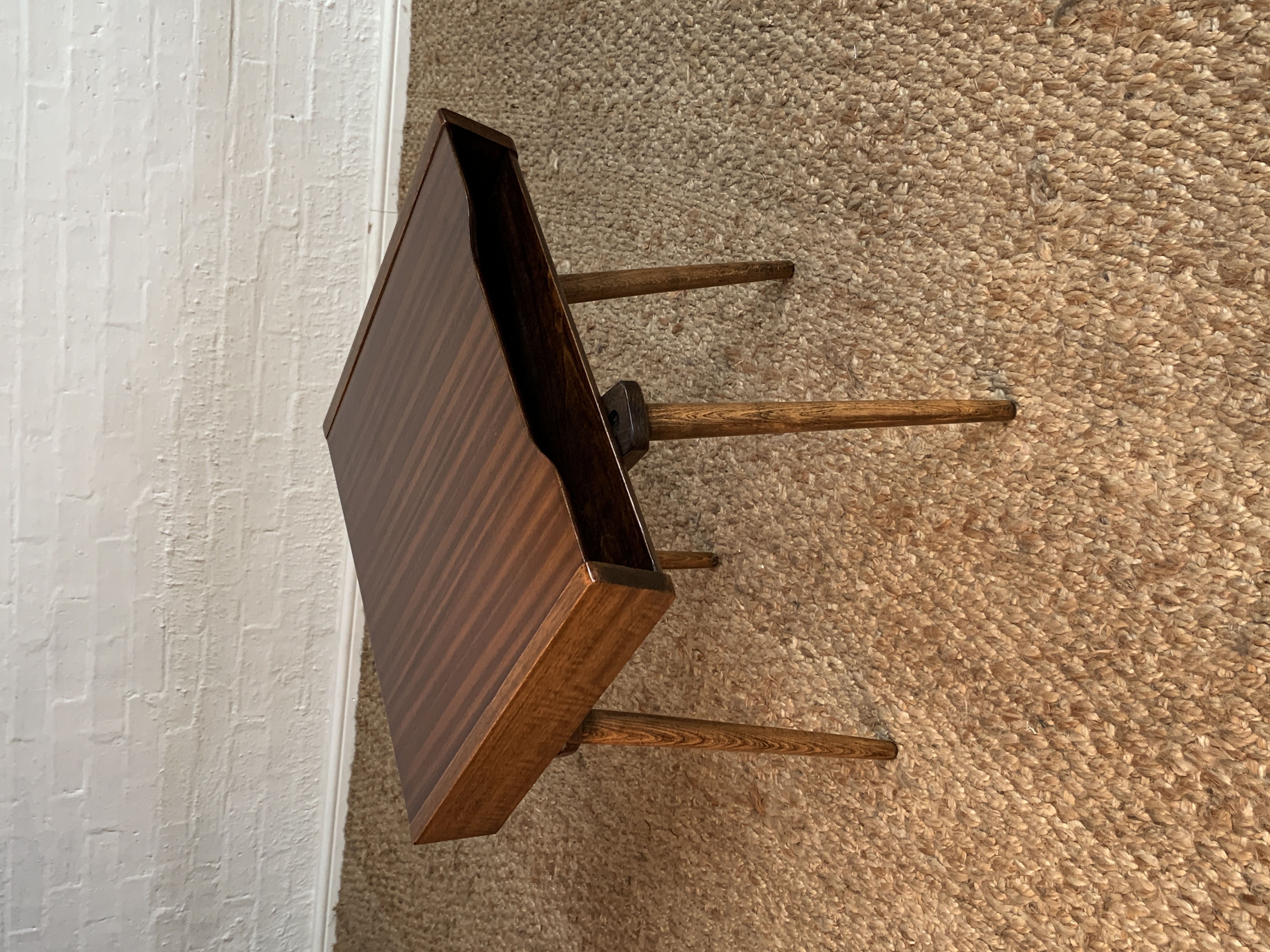 Retro Wooden TV Stand / Side Table with Swivel Top