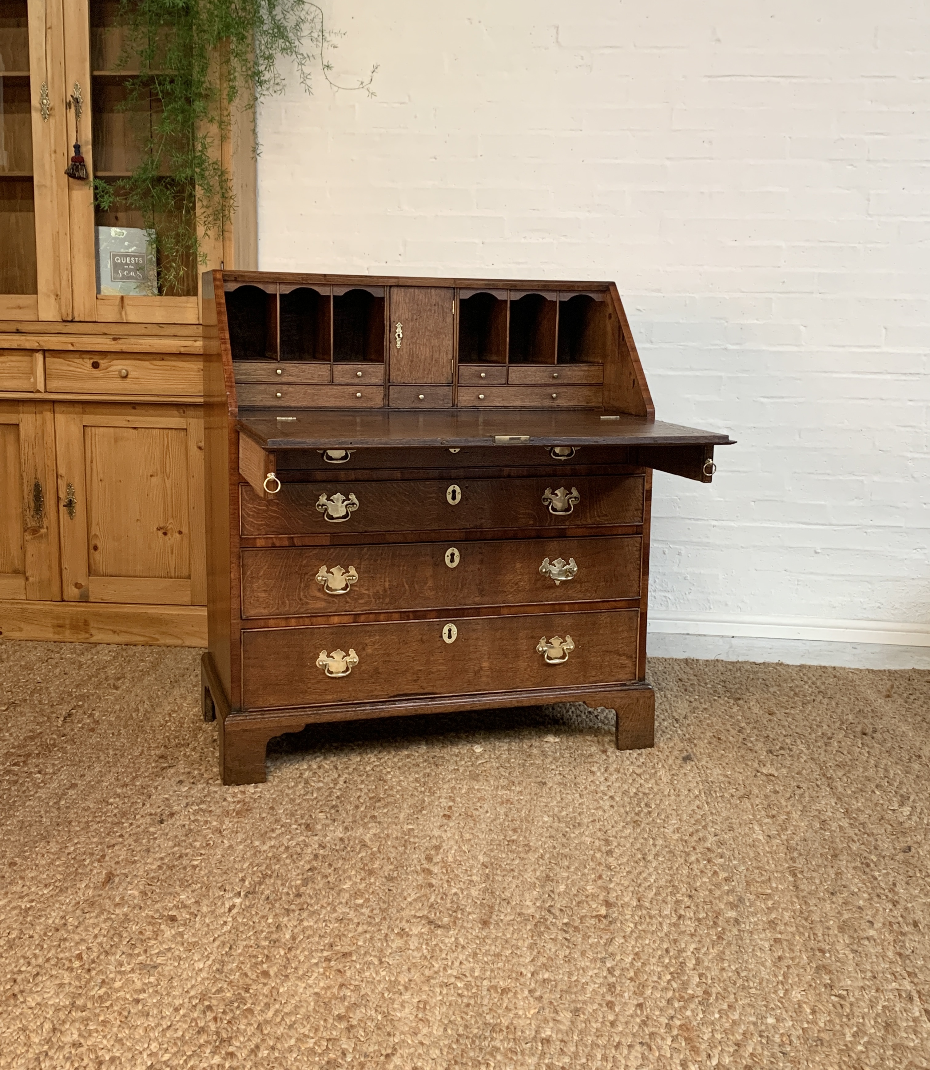 18th Century Georgian Oak Bureau Desk