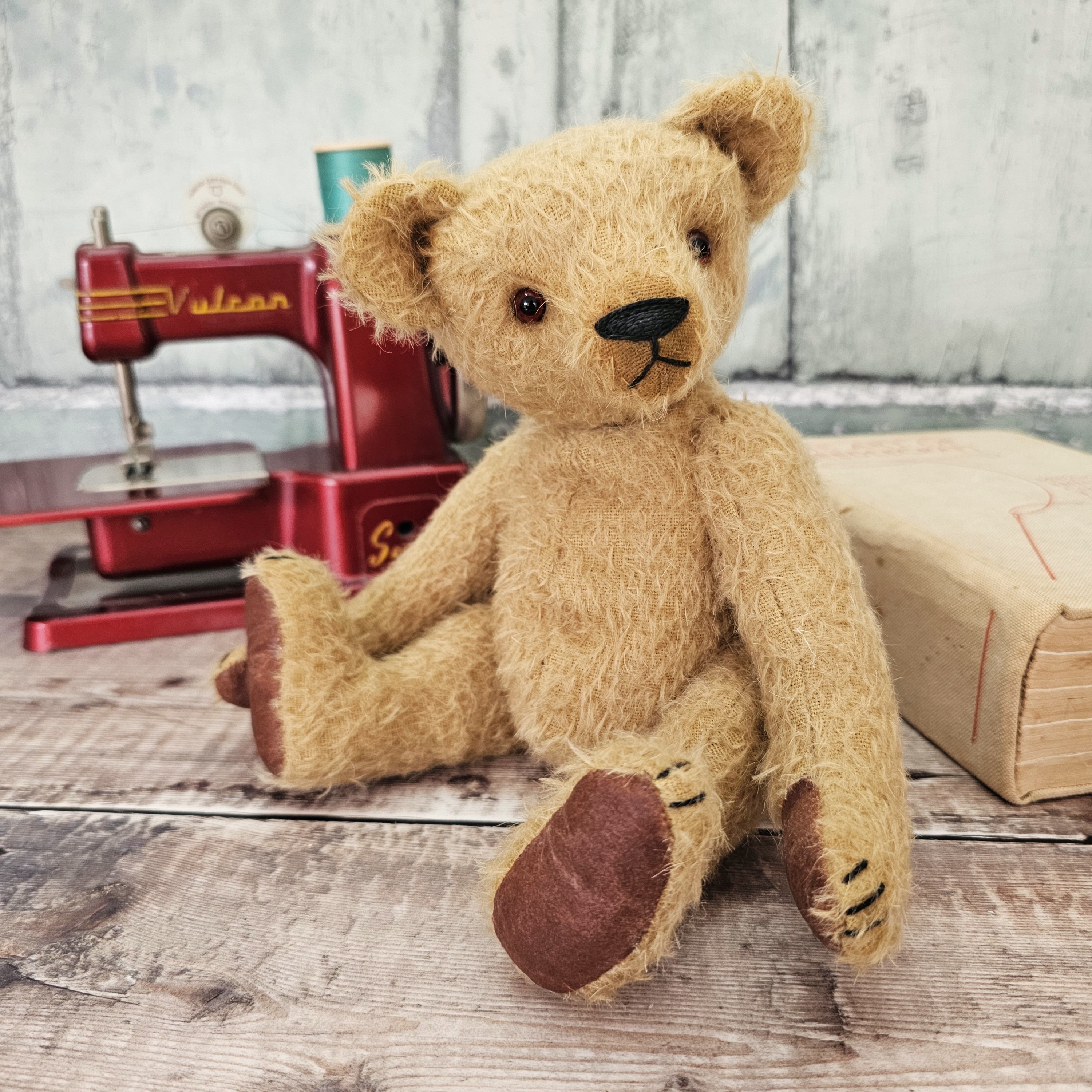 Koda: a handmade mohair teddy bear