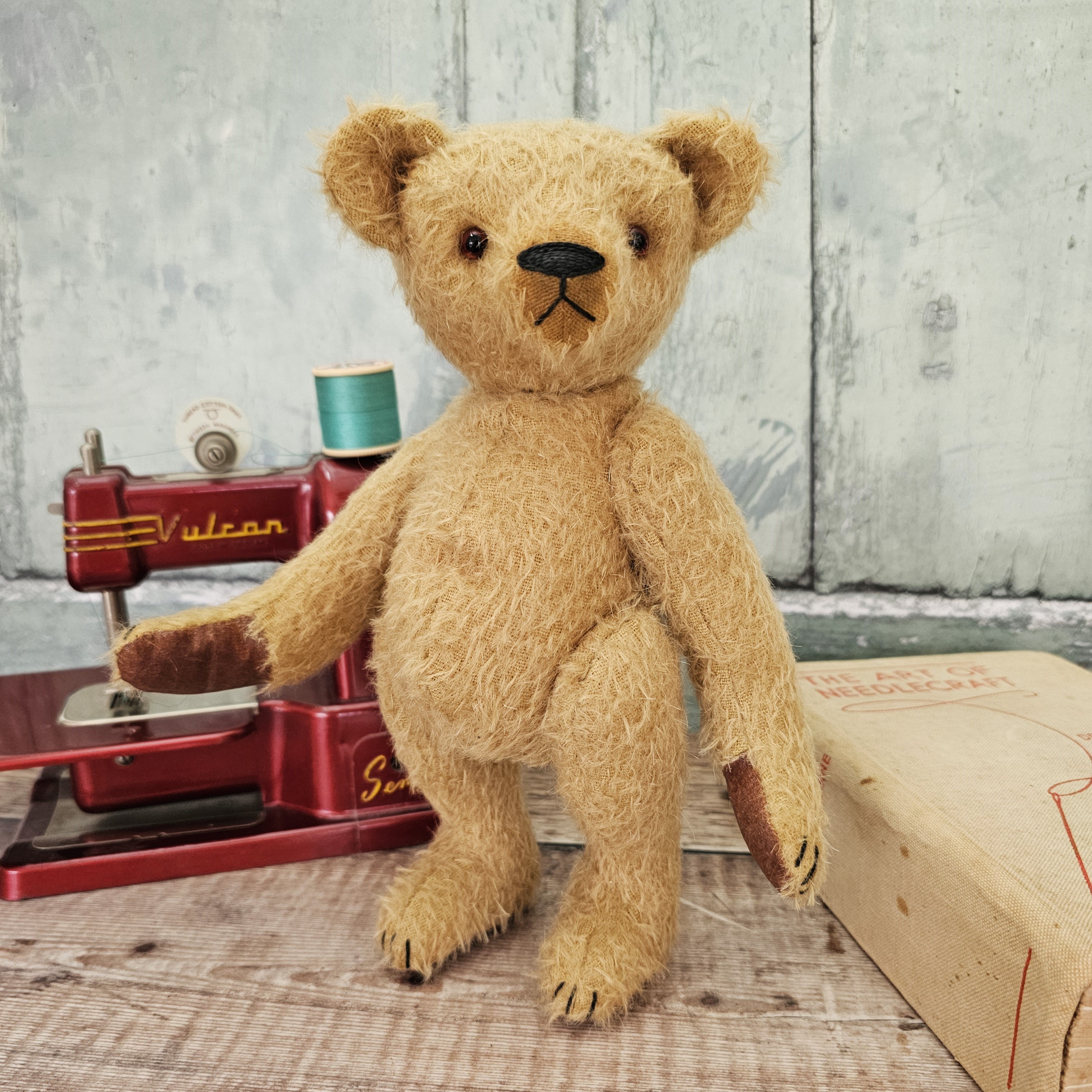 Koda: a handmade mohair teddy bear