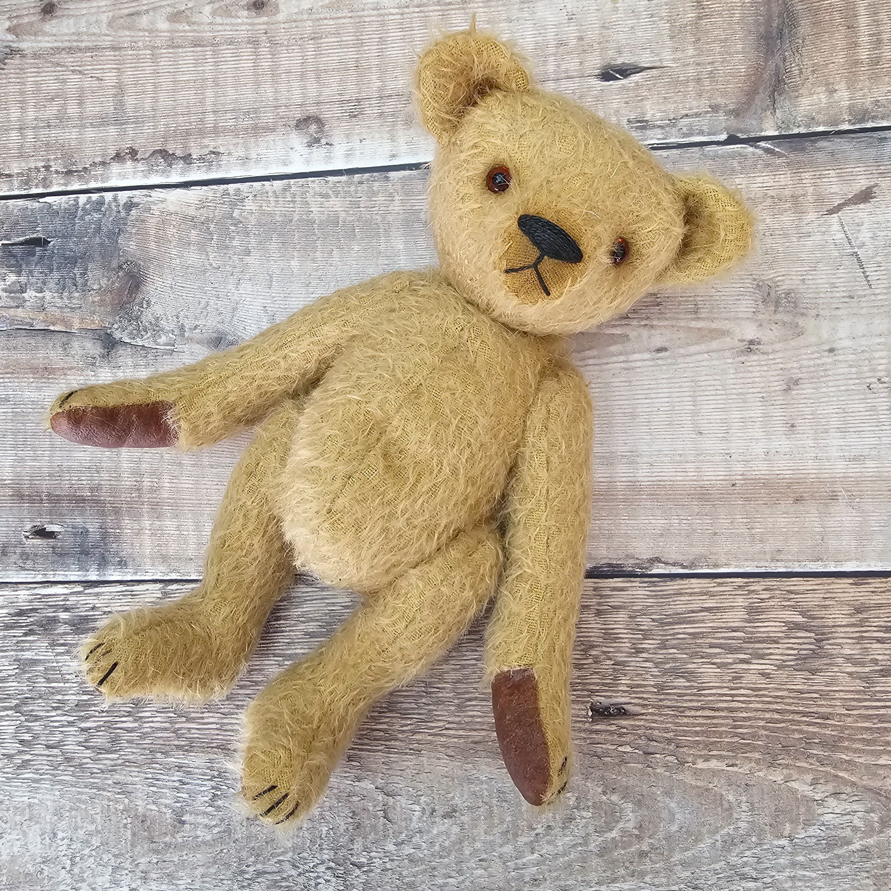 Koda: a handmade mohair teddy bear