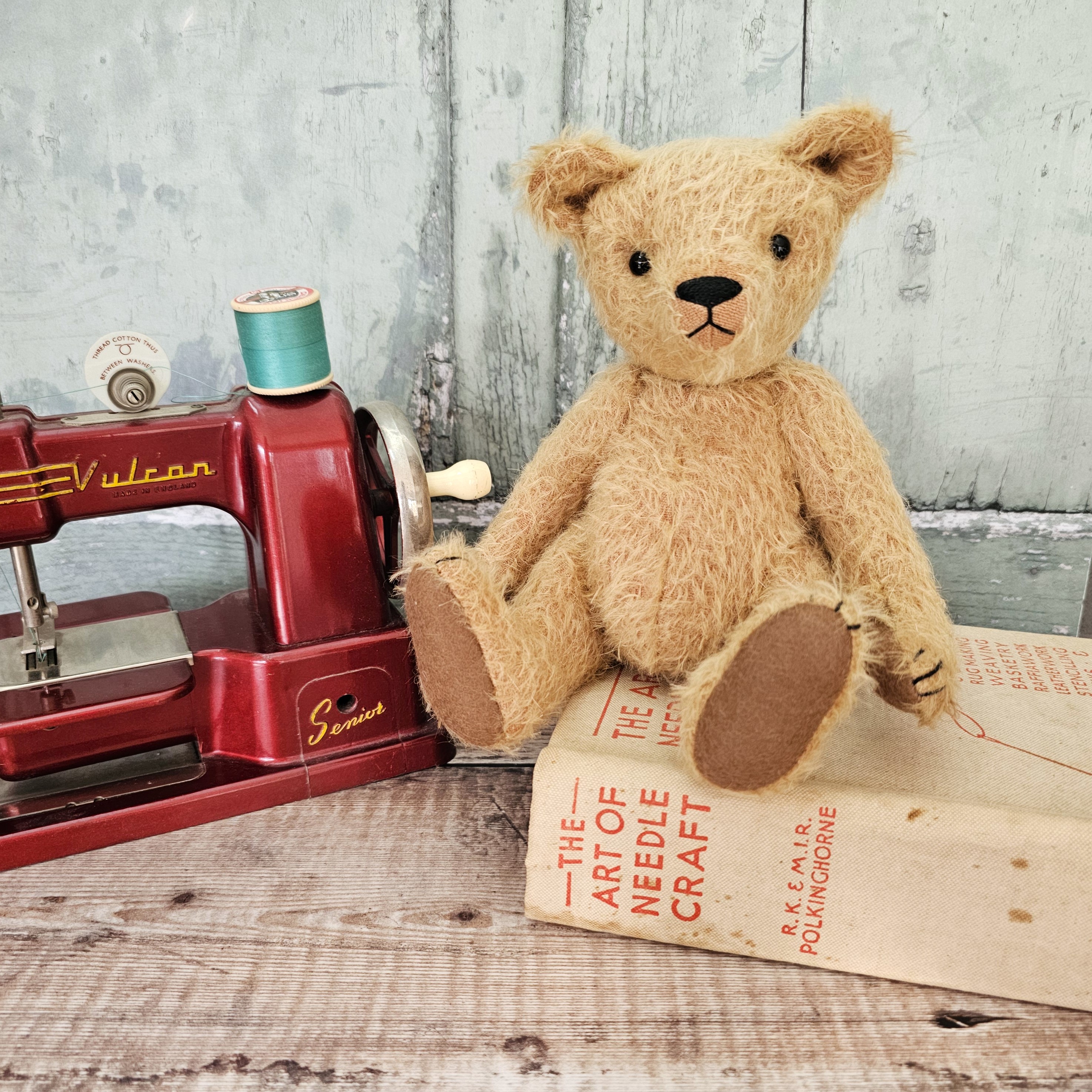 Magnus: a handmade mohair teddy bear