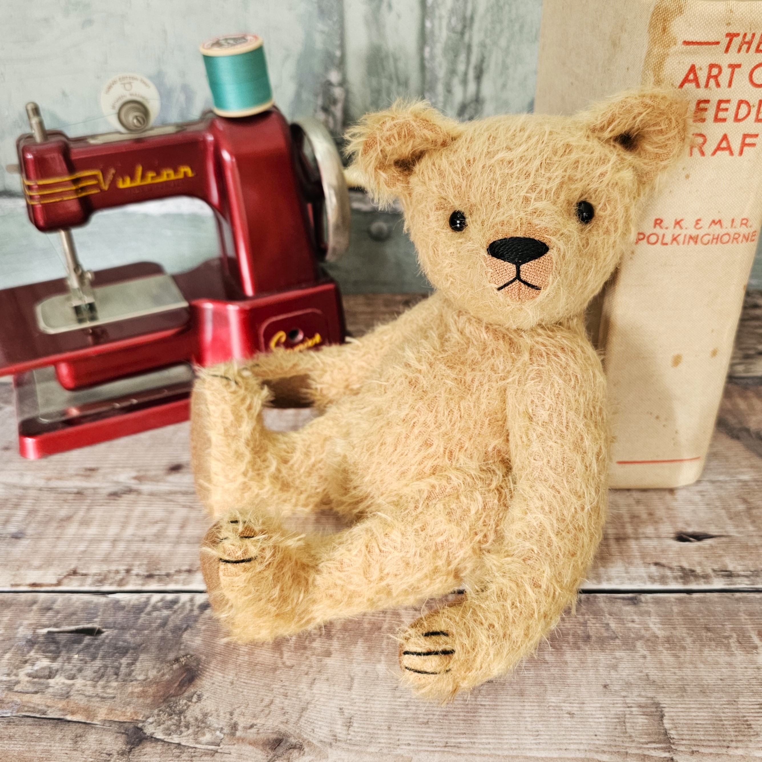 Magnus: a handmade mohair teddy bear
