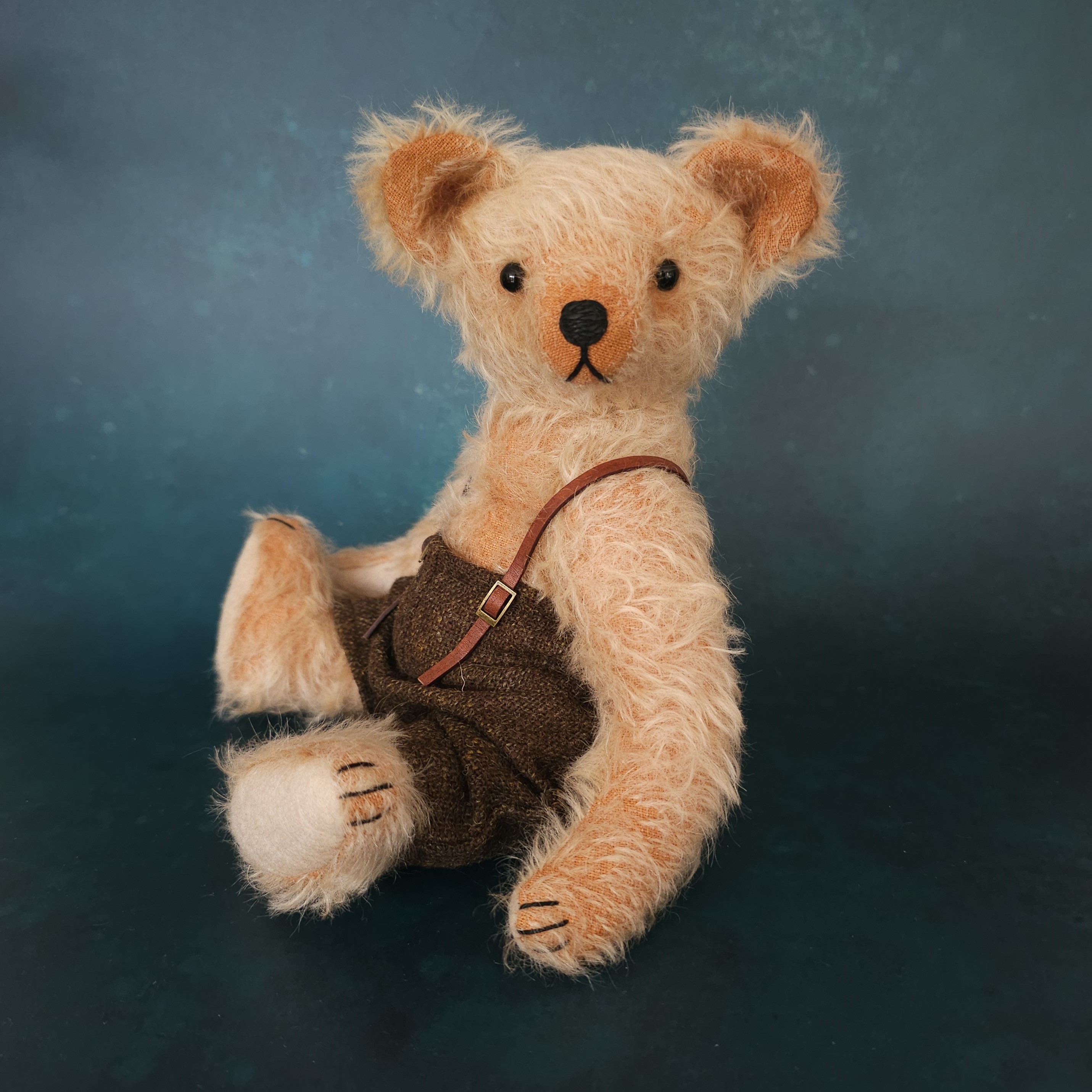 Otto: a handmade mohair teddy bear