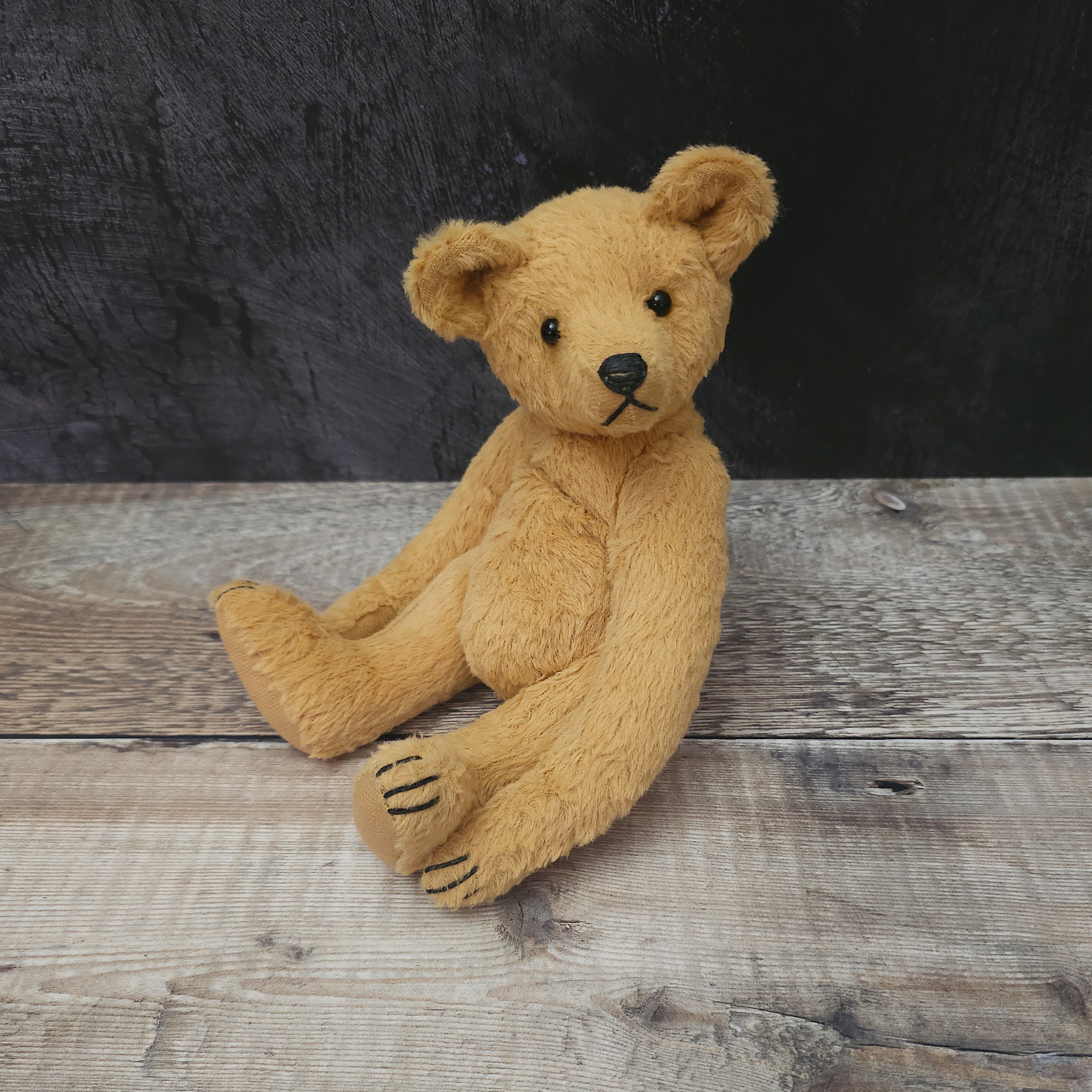 Florian: a handmade viscose teddy bear