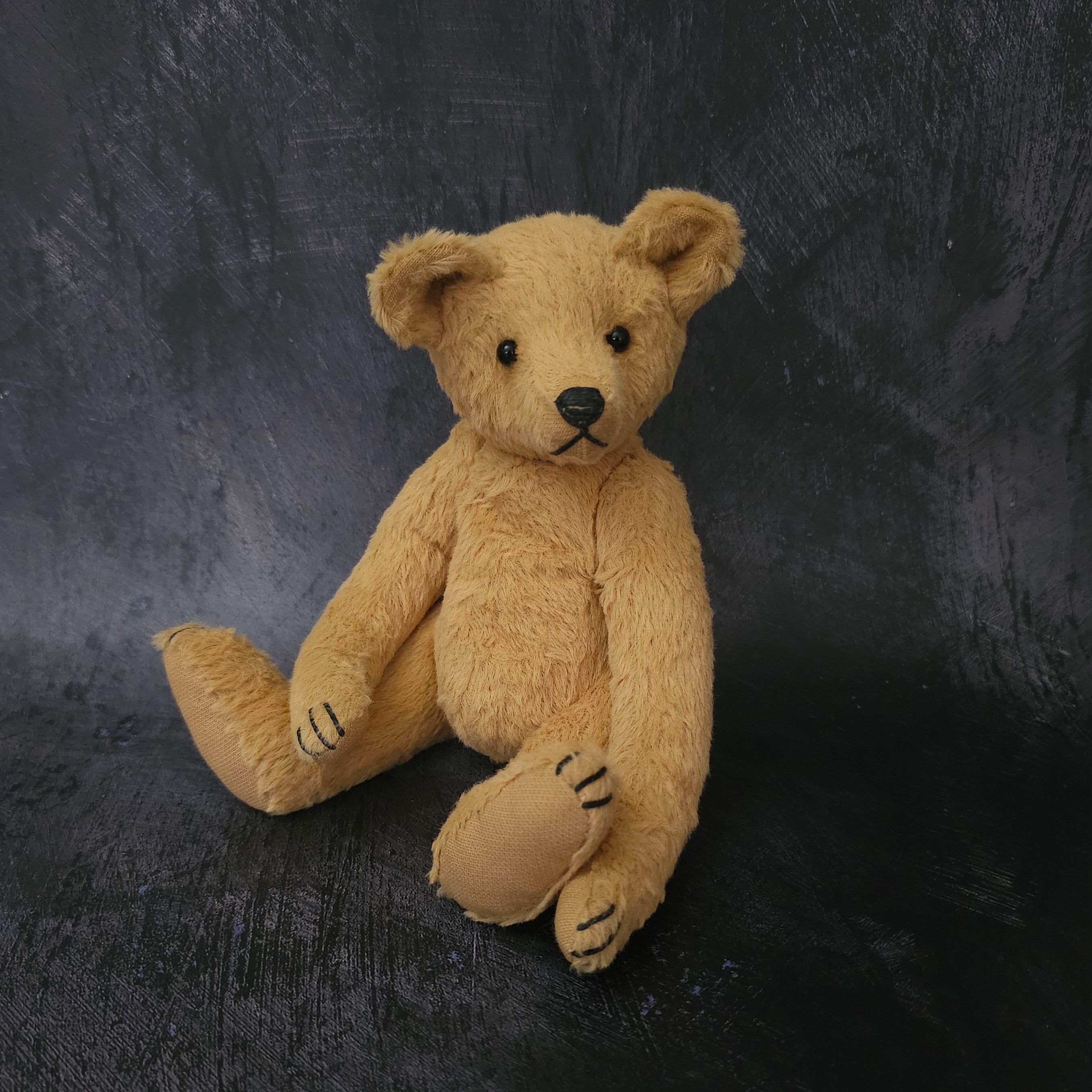 Florian: a handmade viscose teddy bear