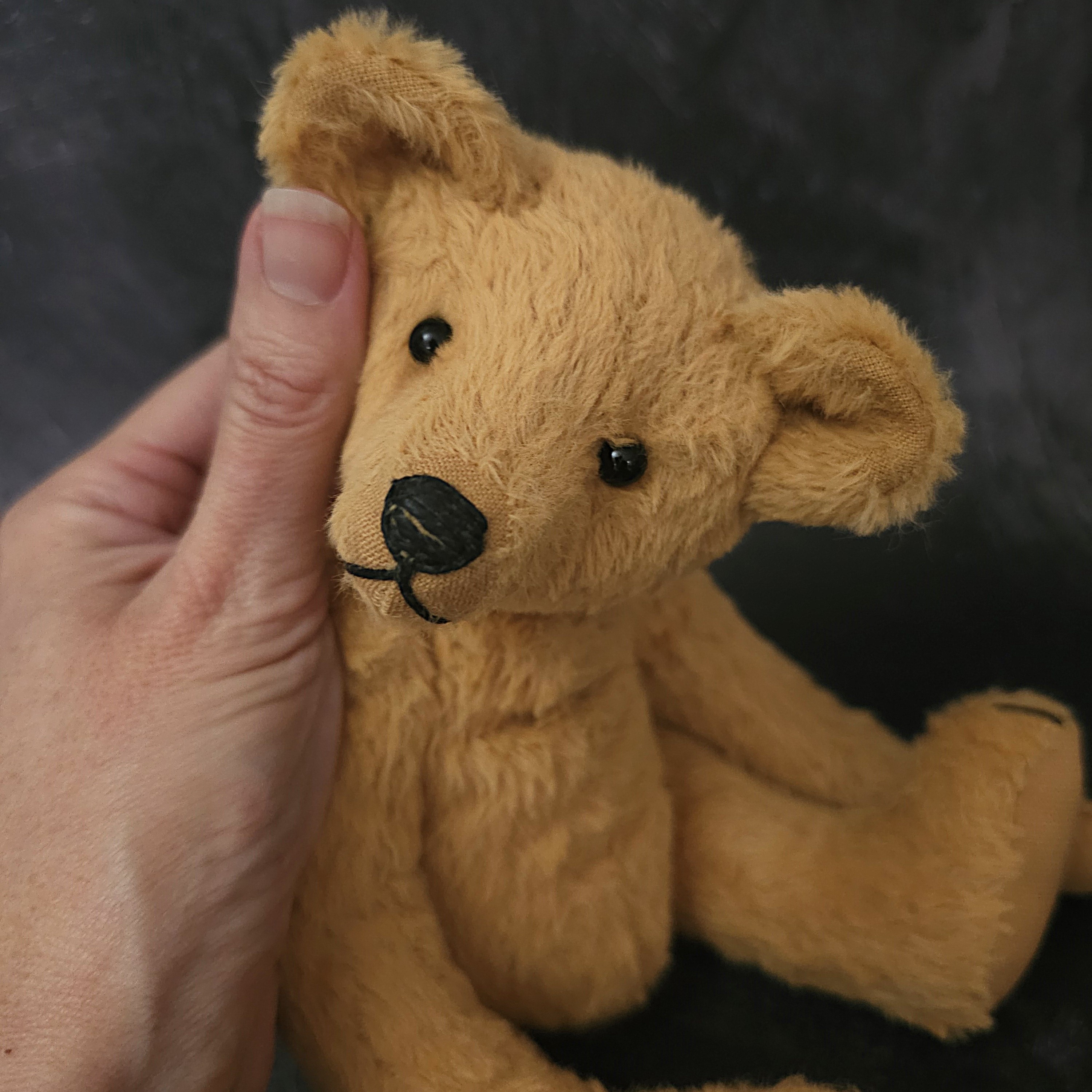 Florian: a handmade viscose teddy bear