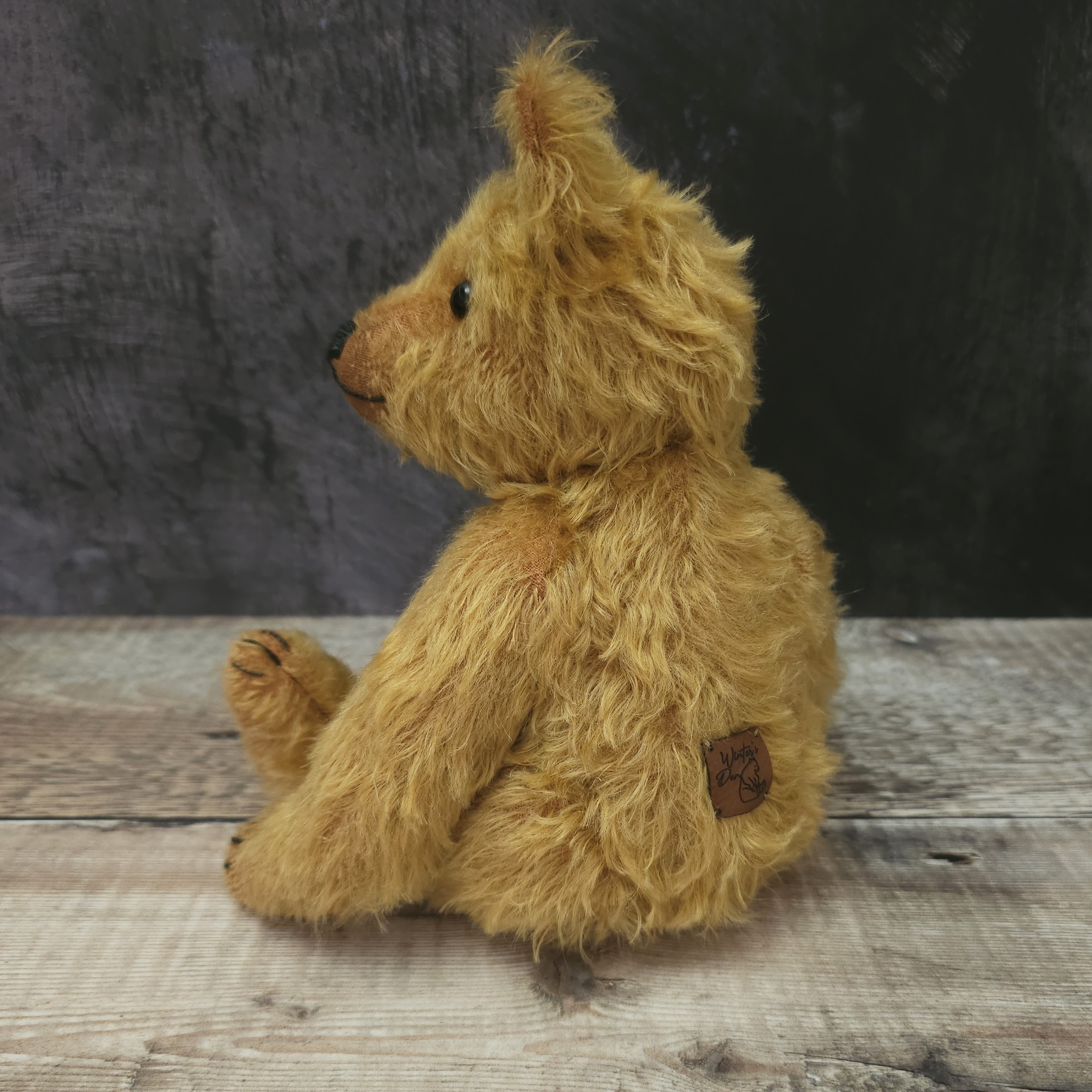 Rocket: a handmade mohair teddy bear
