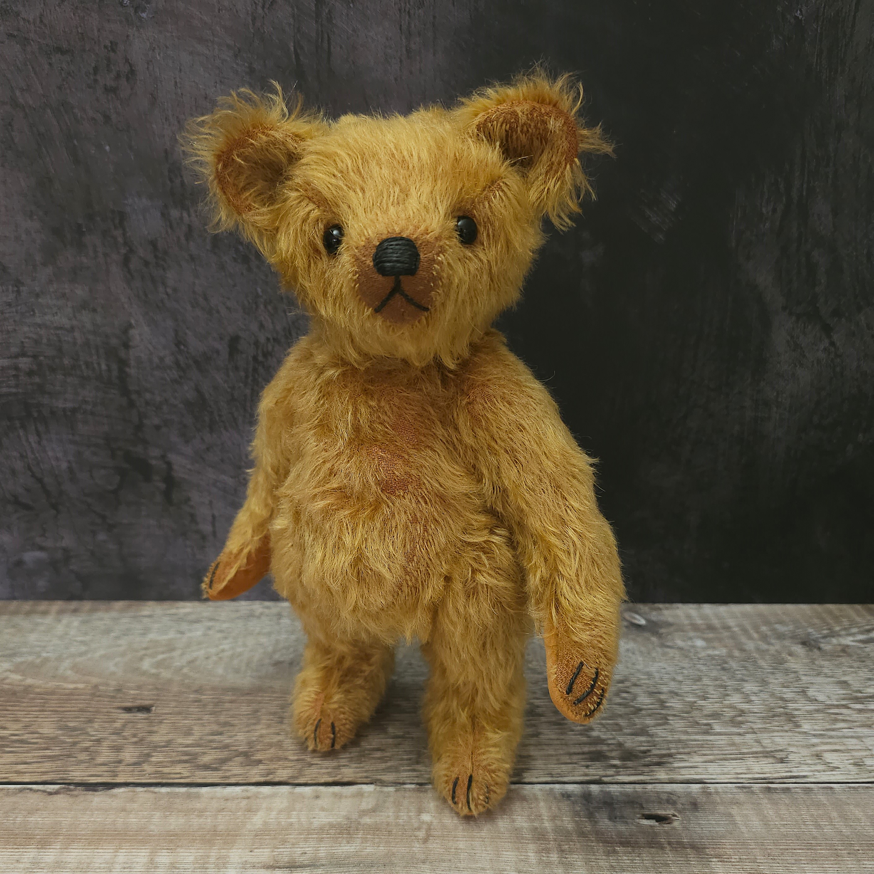 Rocket: a handmade mohair teddy bear