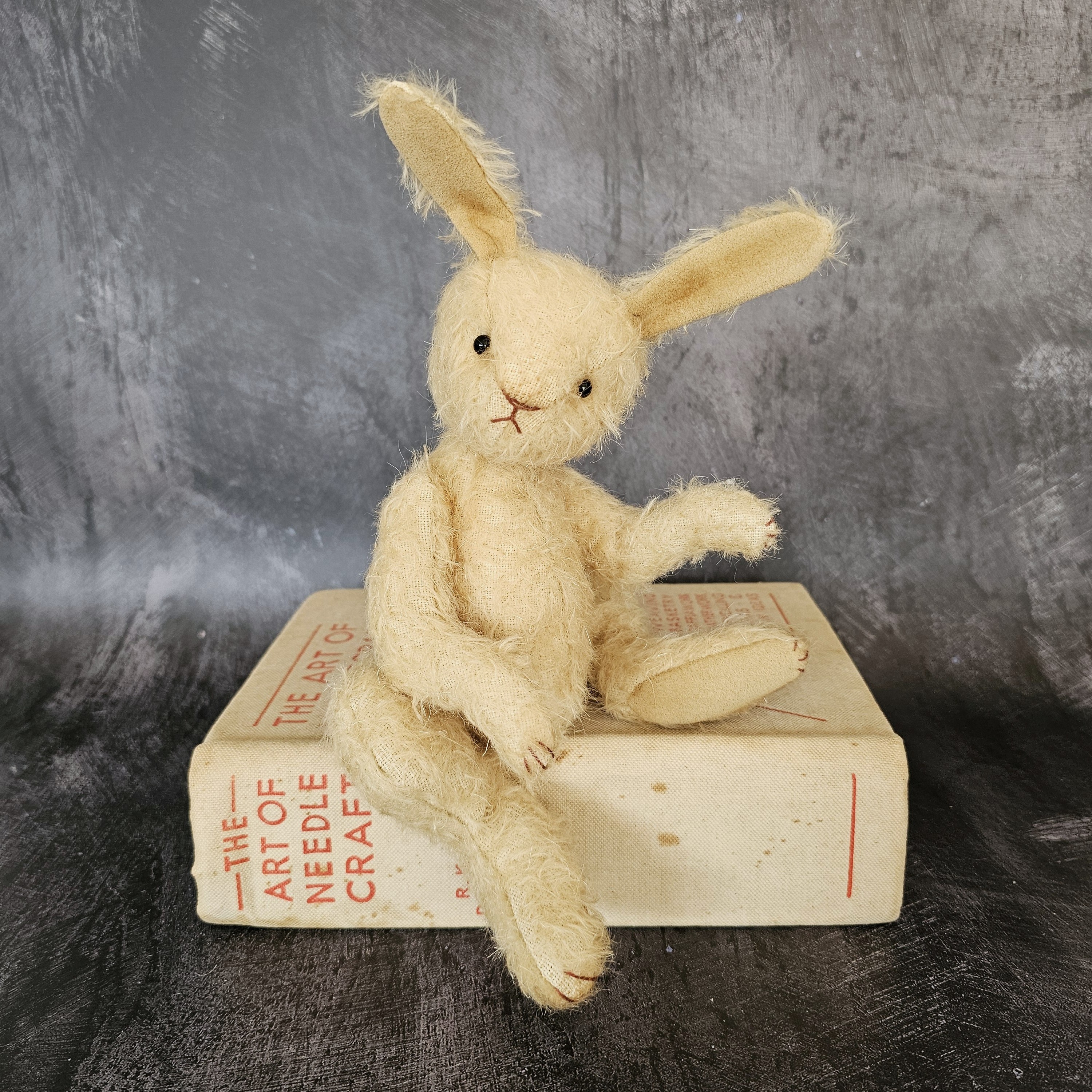 Lupo: a handmade mohair bunny