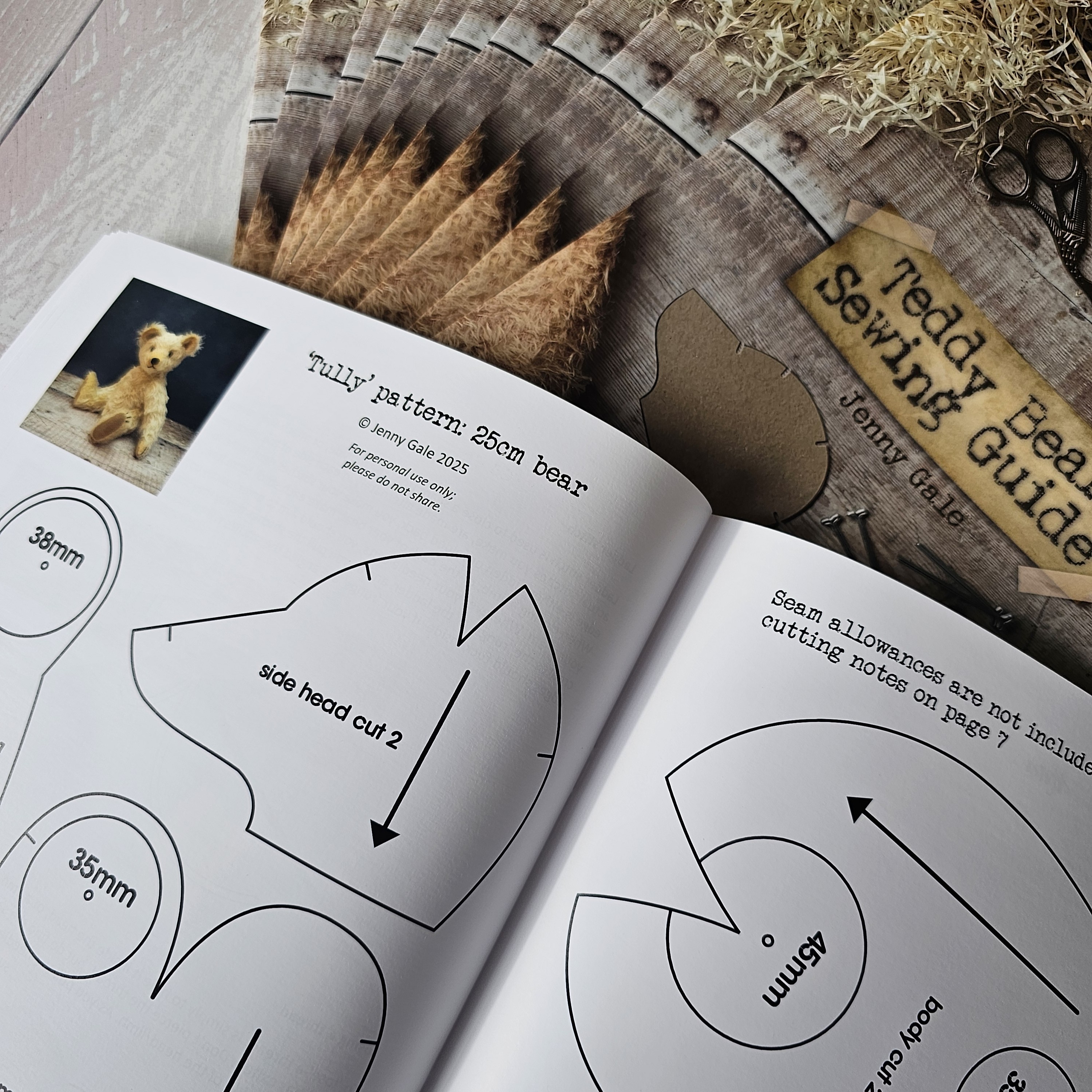 Bear Sewing Guide with pattern