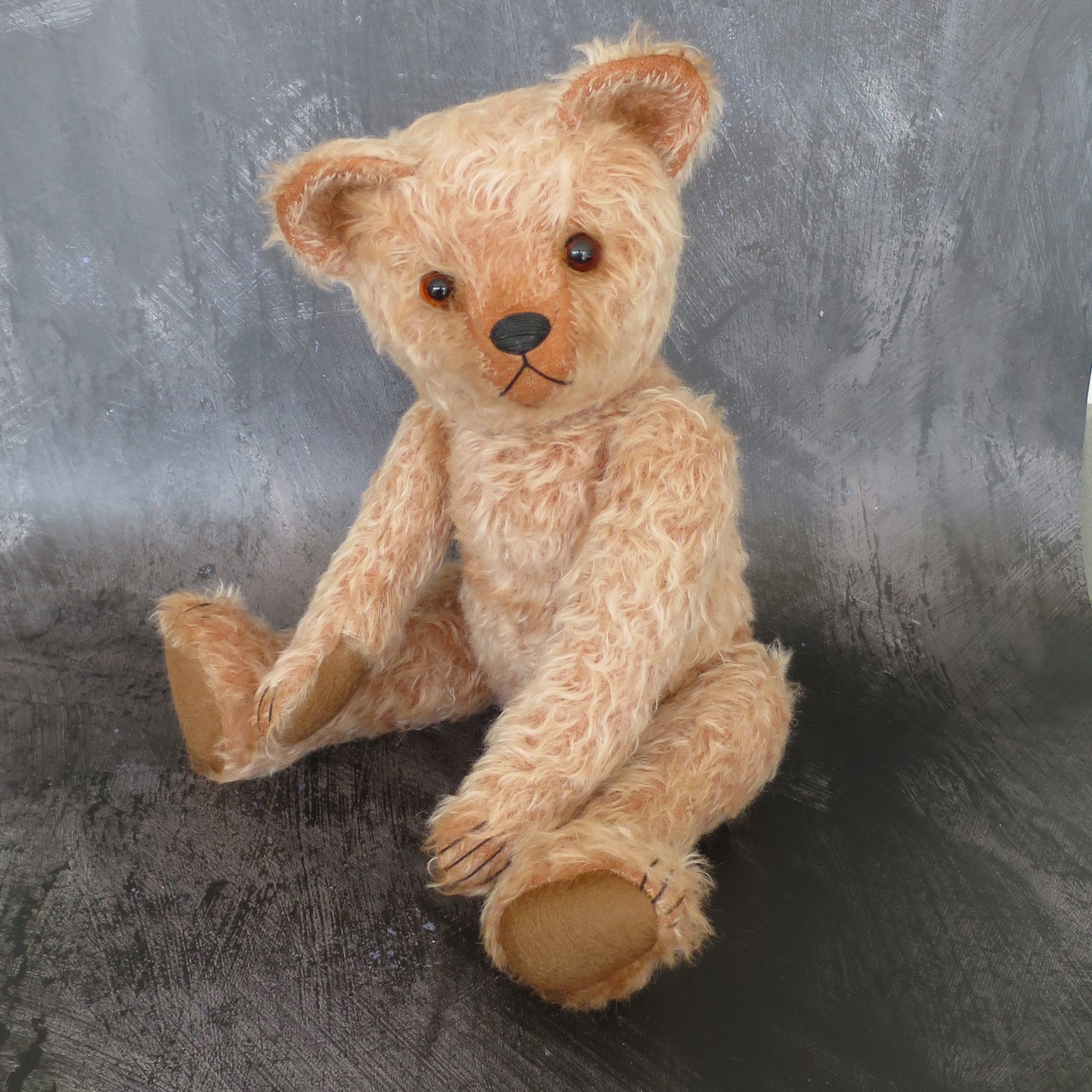Woody: a handmade mohair teddy bear