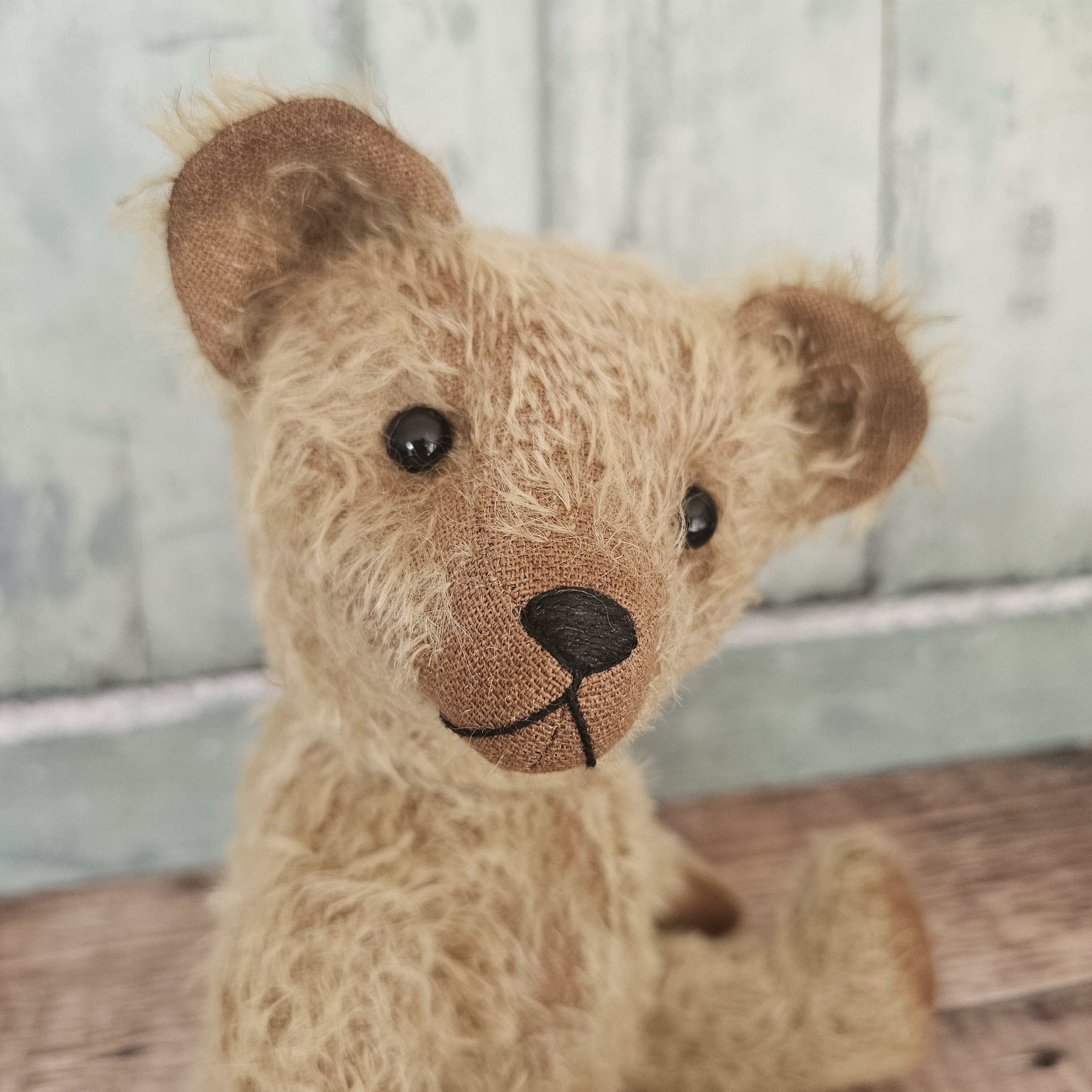 Elvis: a handmade mohair teddy bear