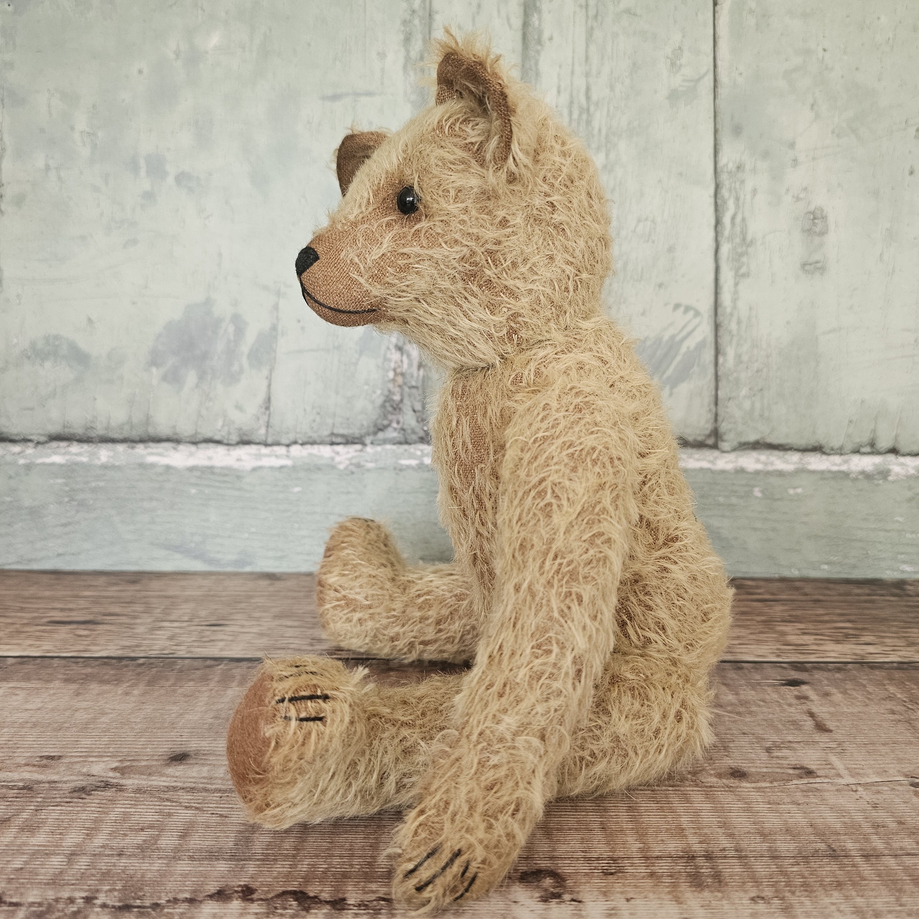 Elvis: a handmade mohair teddy bear