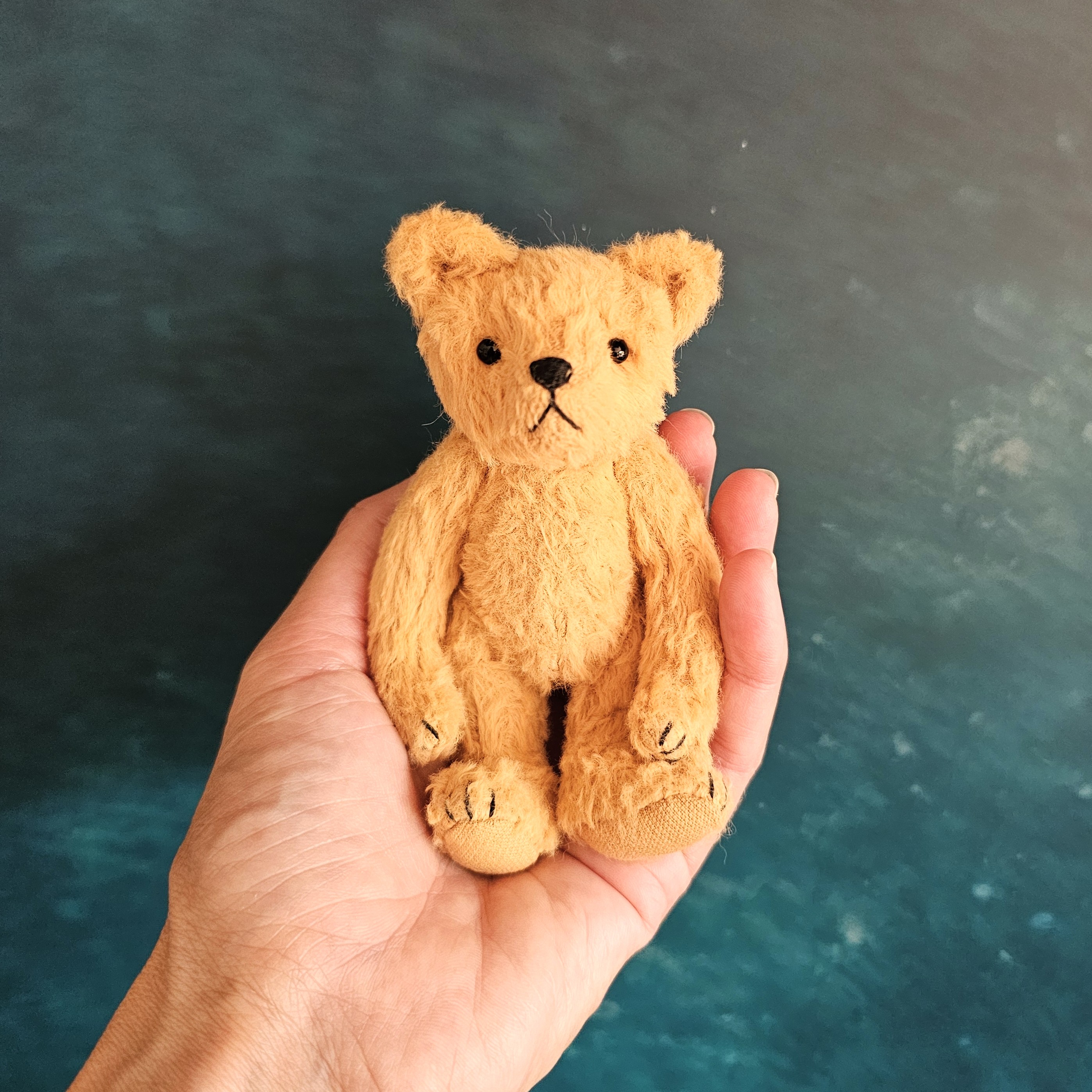 Winslow: a handmade viscose teddy bear