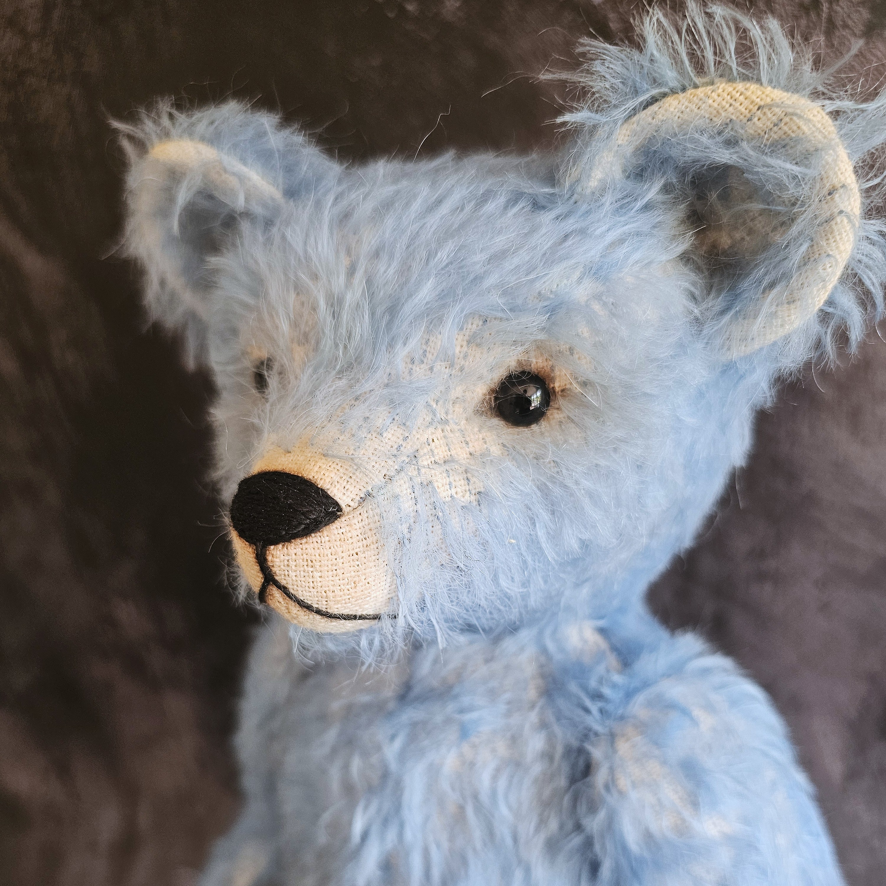 Cosmo: a handmade mohair teddy bear