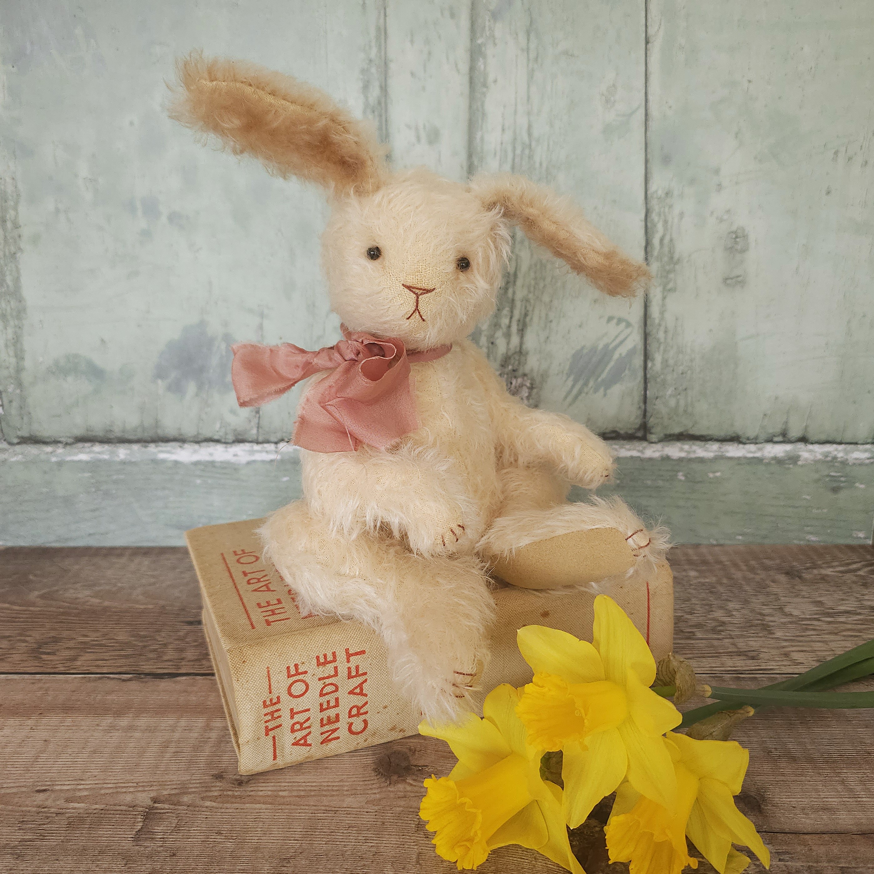 Alba: a handmade mohair bunny