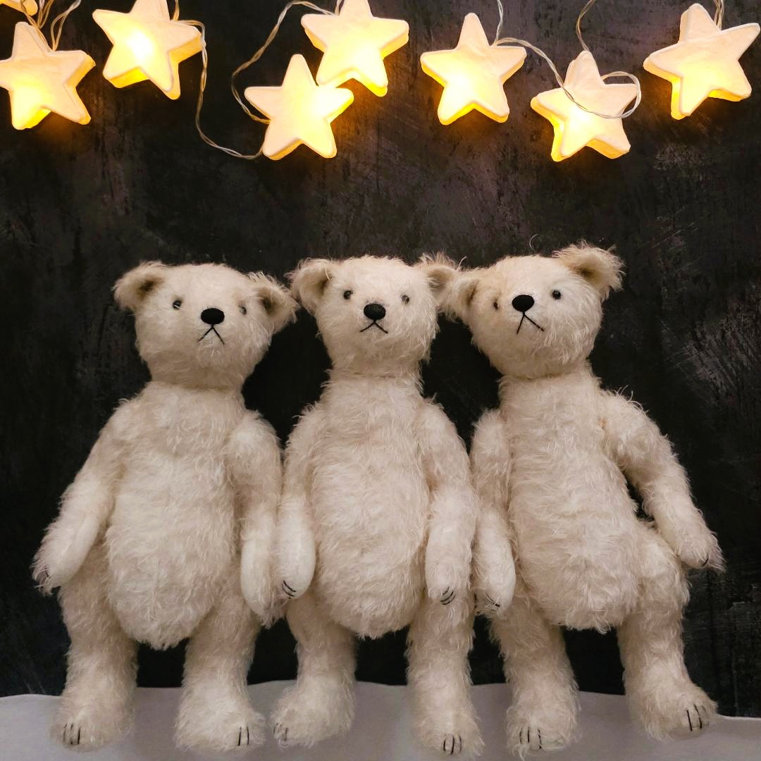 Buddy: a handmade mohair polar bear