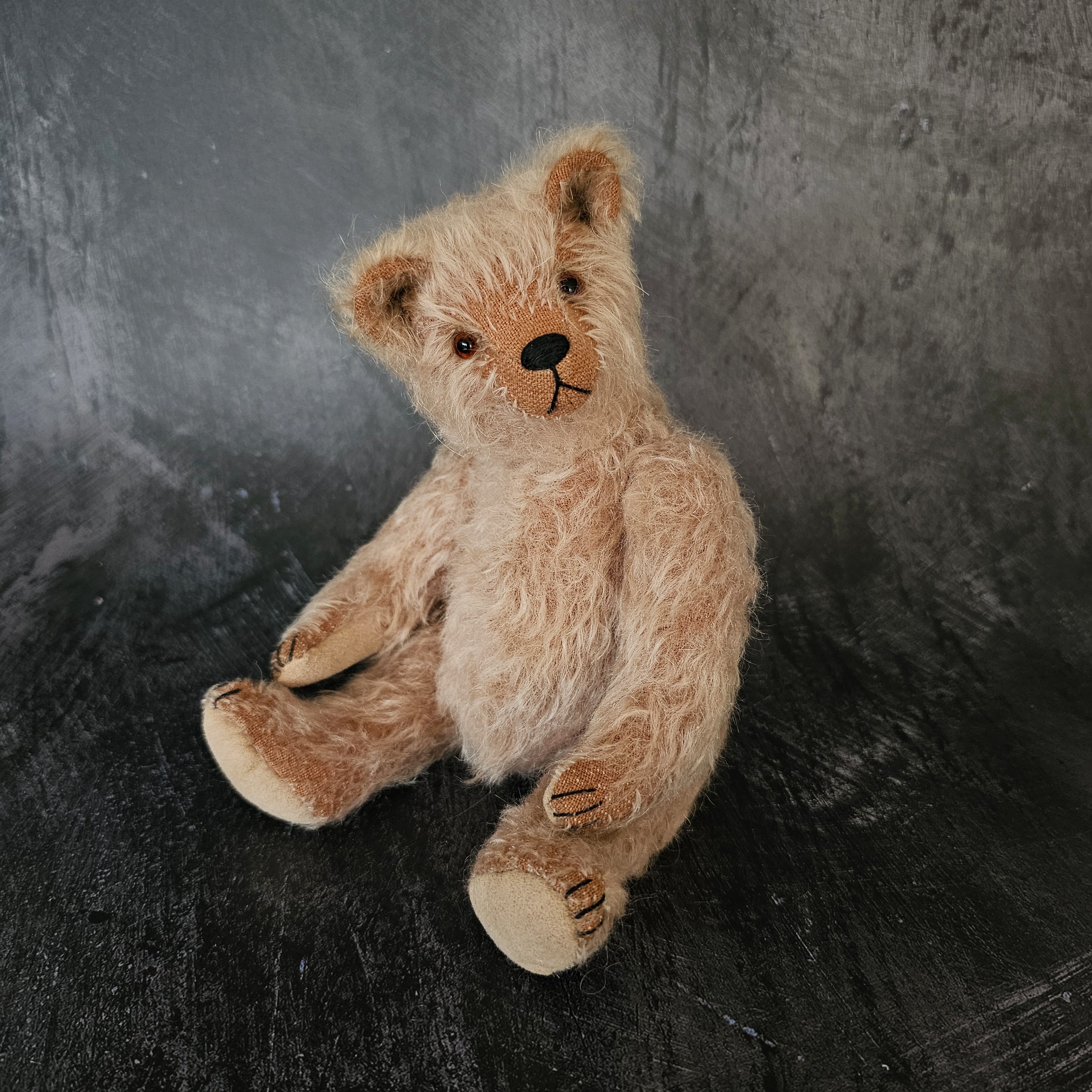 Figg: a handmade mohair teddy bear