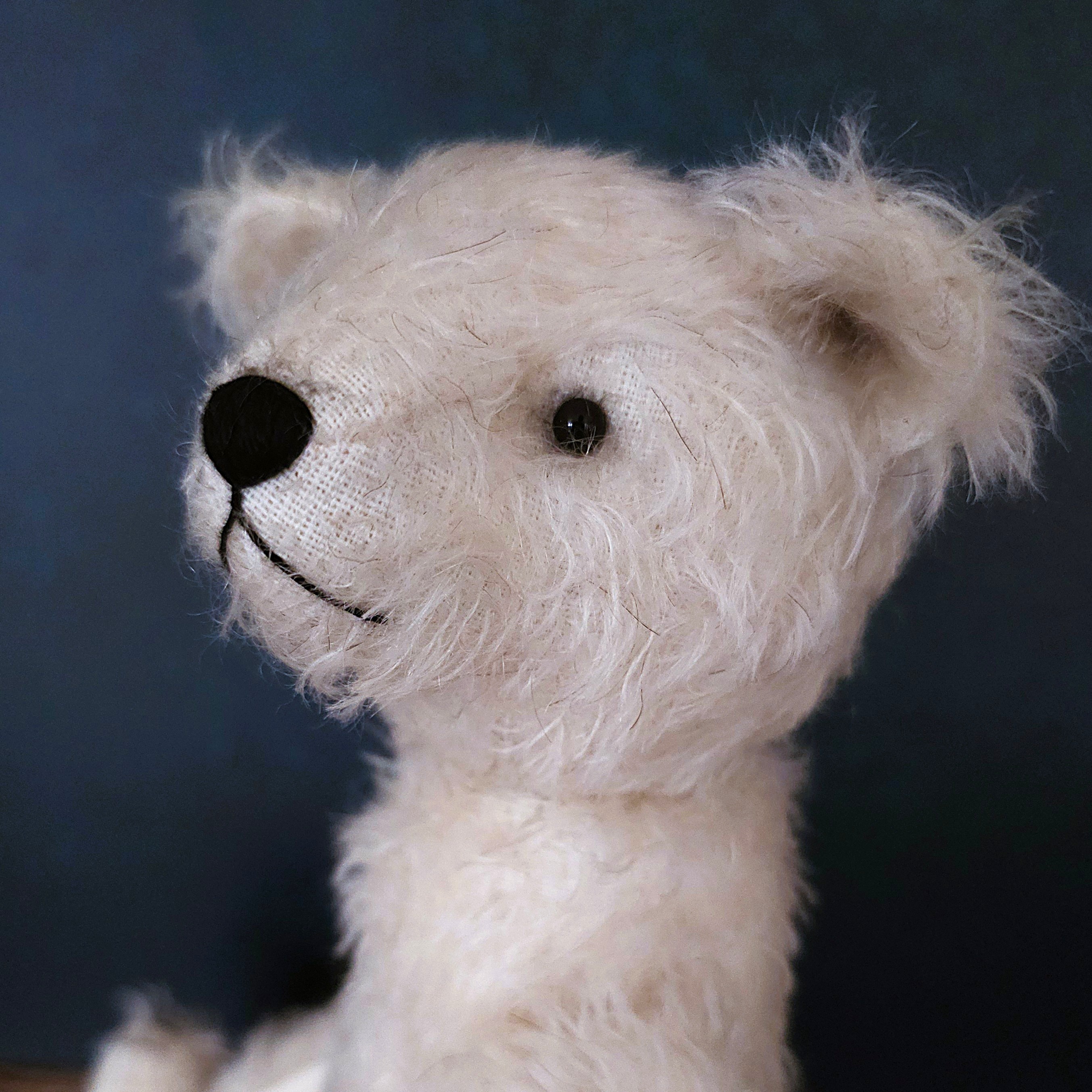 Buddy: a handmade mohair polar bear