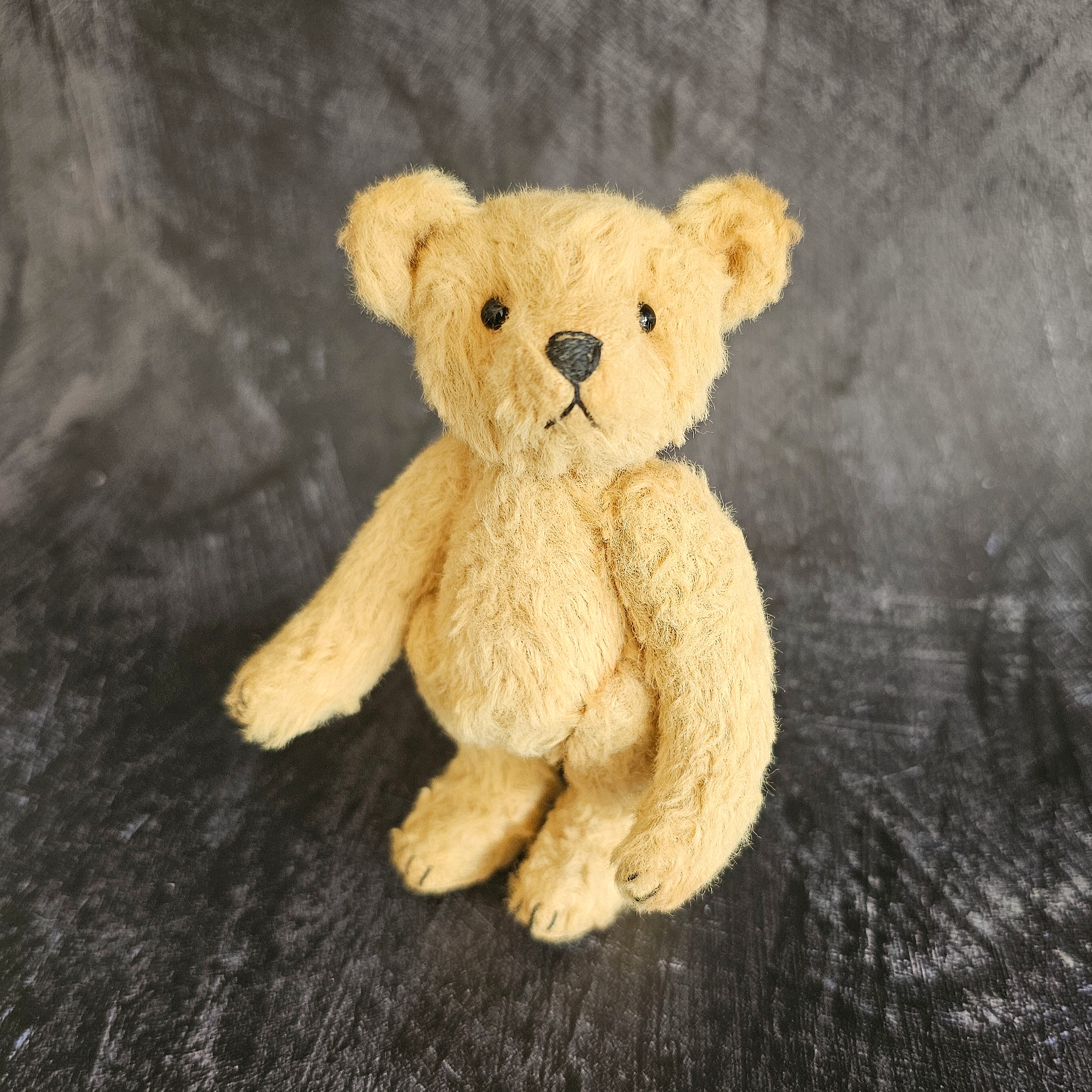 Bastien: a handmade viscose teddy bear