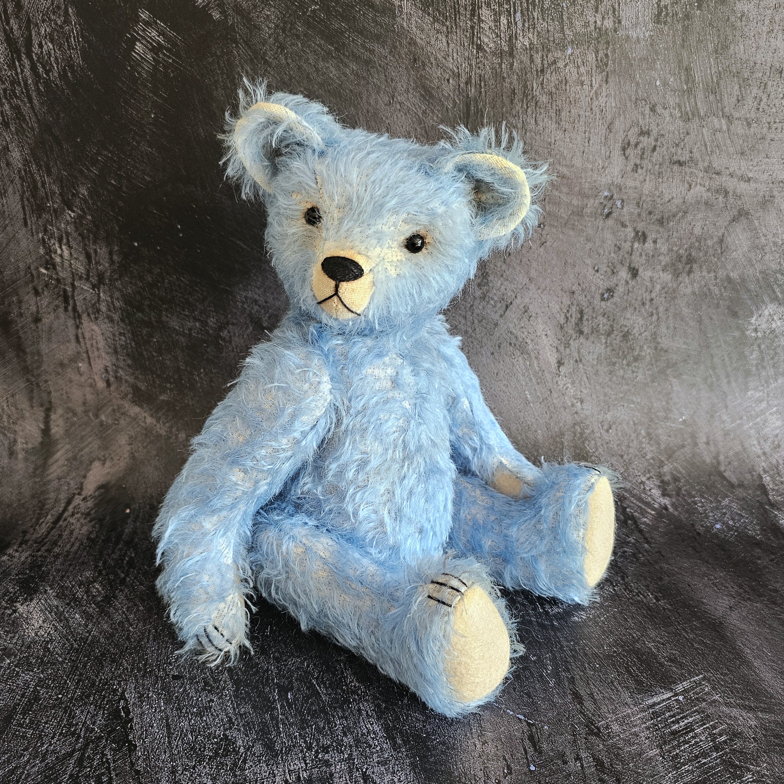 Cosmo: a handmade mohair teddy bear